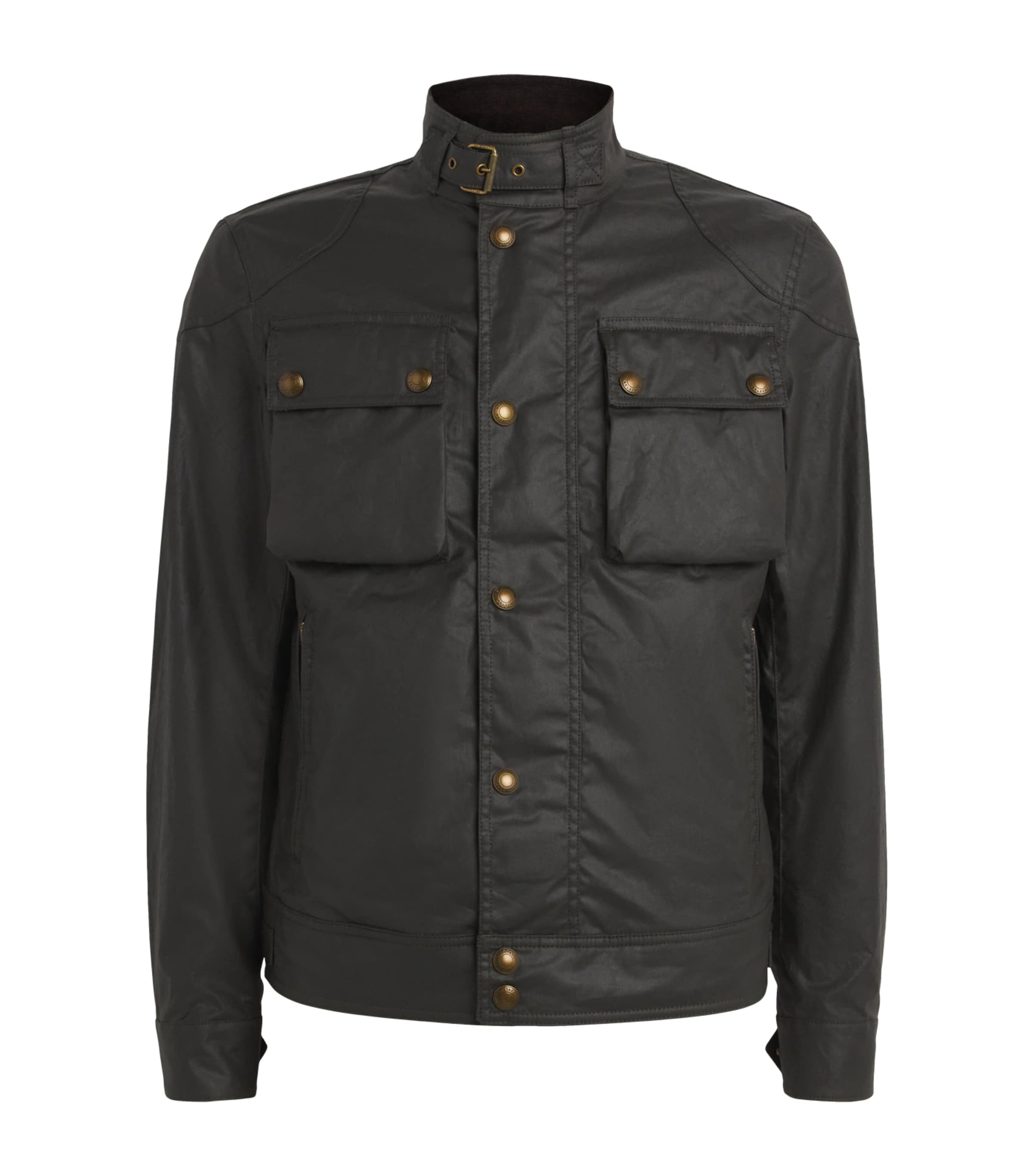Belstaff Waxed Cotton Racemaster Jacket Faded Olivefdoli