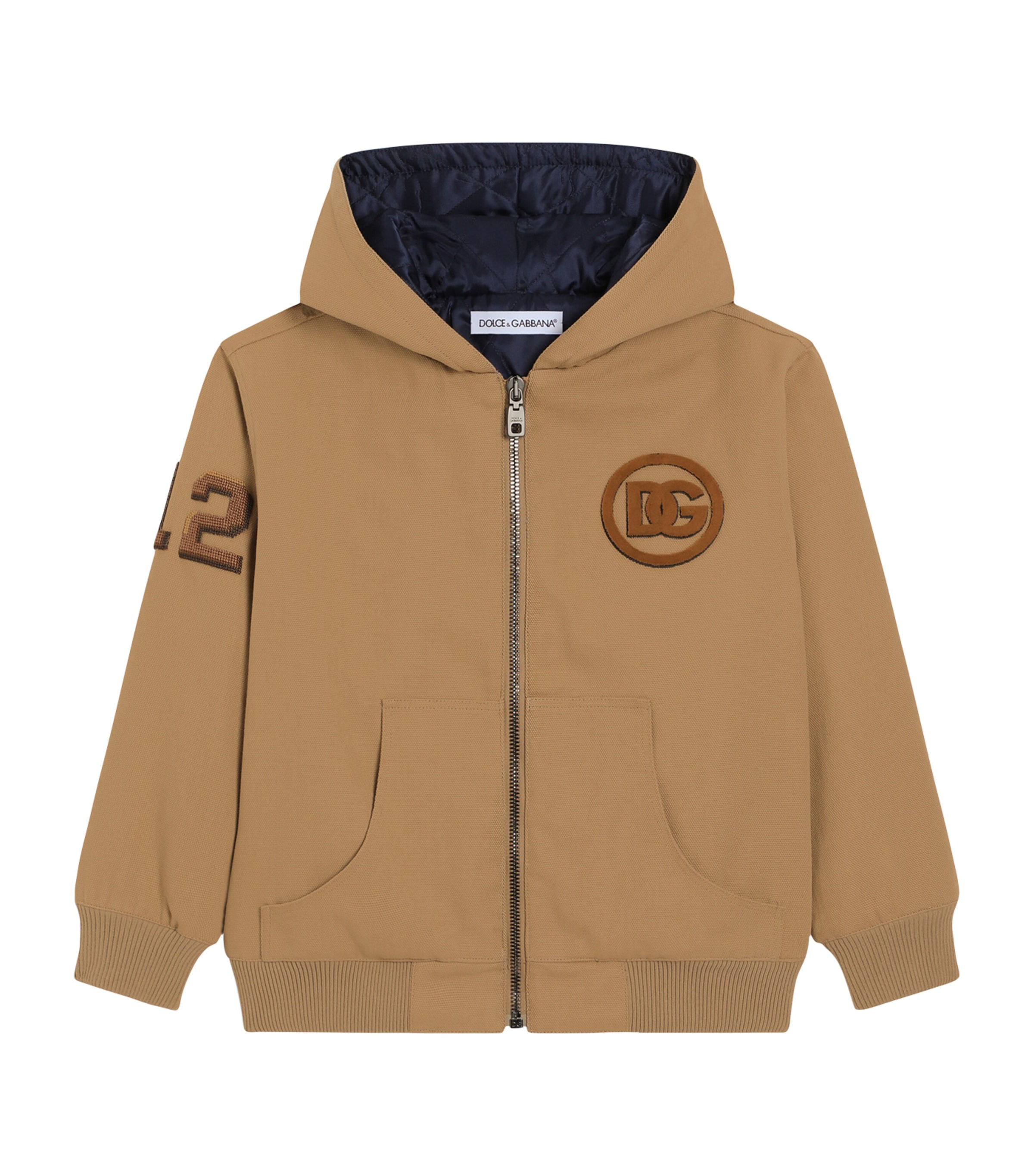 Dolce & Gabbana Cotton Canvas Logo Jacket