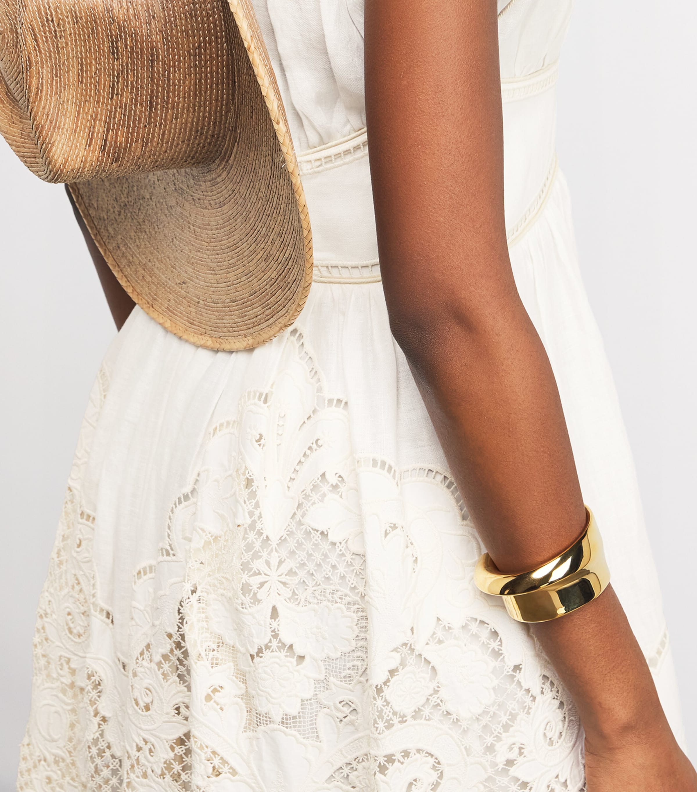 Linen Daylight Maxi Dress CREAMCRM Image 4