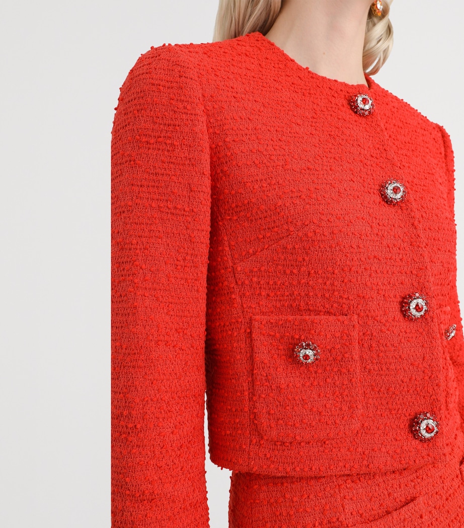 Dolce&Gabbana Womens Tweed Jacket Very Dark Oran Image 4