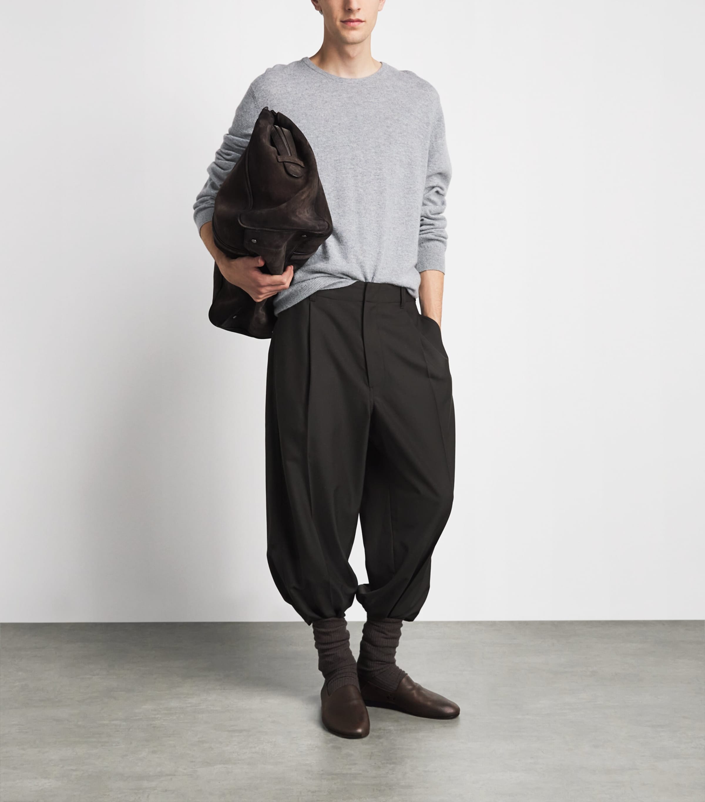 Jacquemus Leather Loafers Dark Brown Image 4