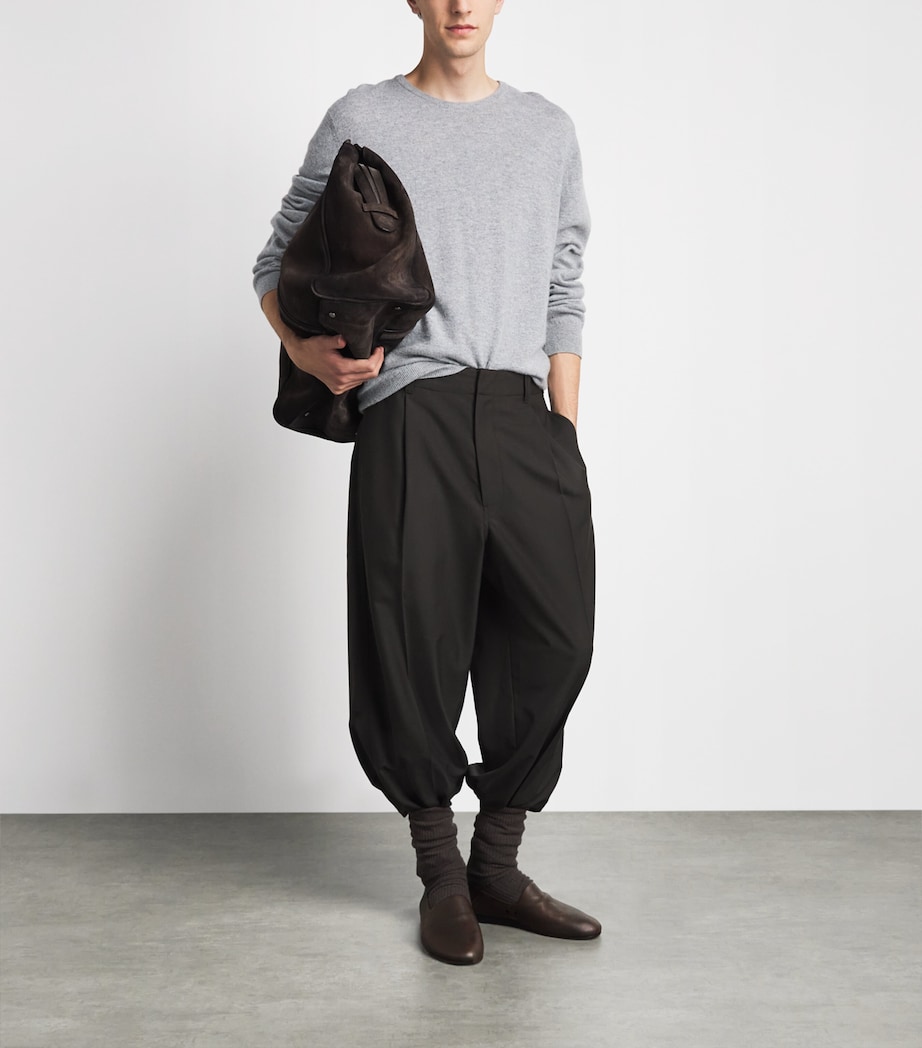 Jacquemus Leather Loafers Dark Brown Image 4