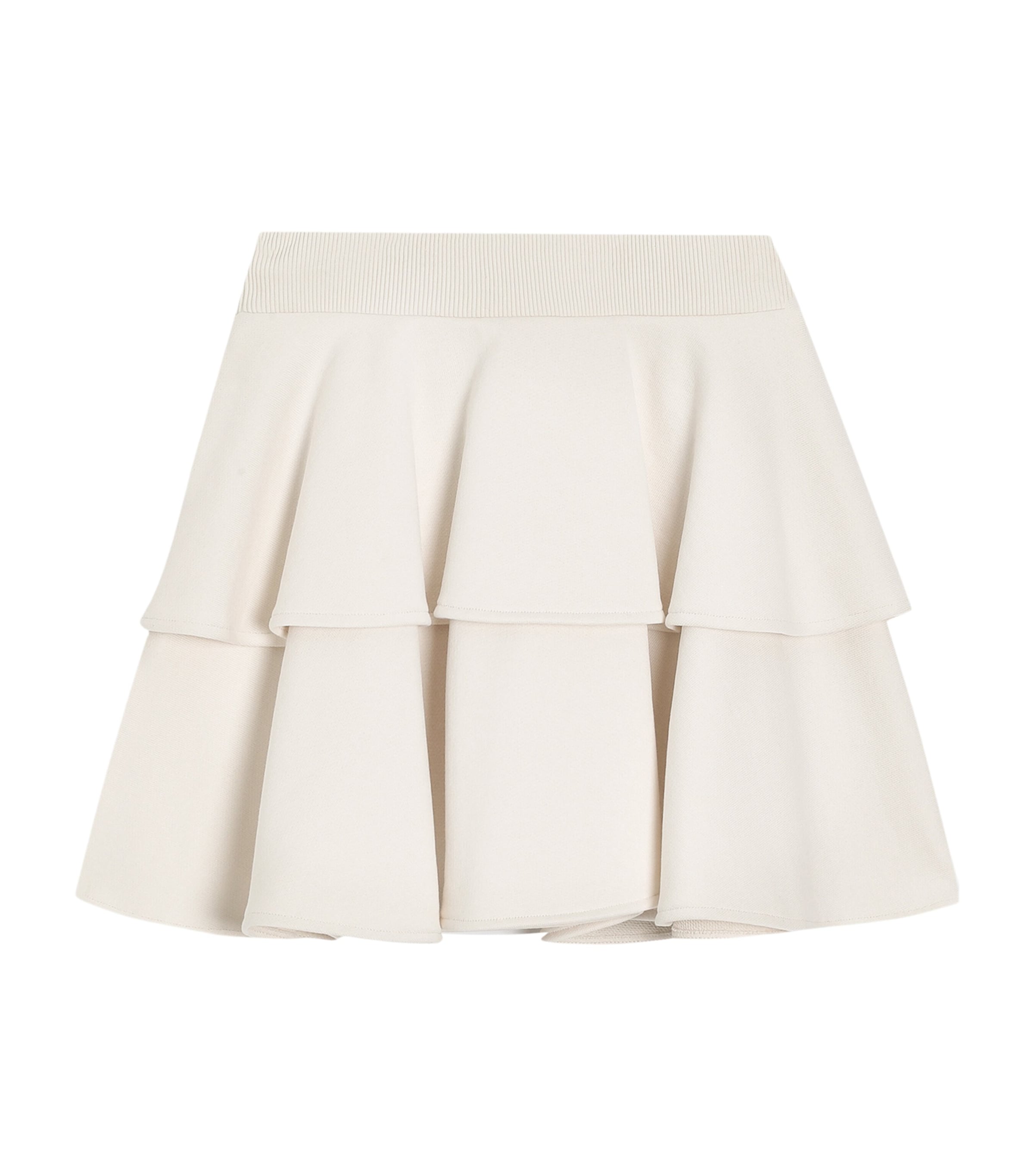 Dolce&Gabbana Kids Cotton Tiered Skirt (8-12 Years) Pale Rose Image 1
