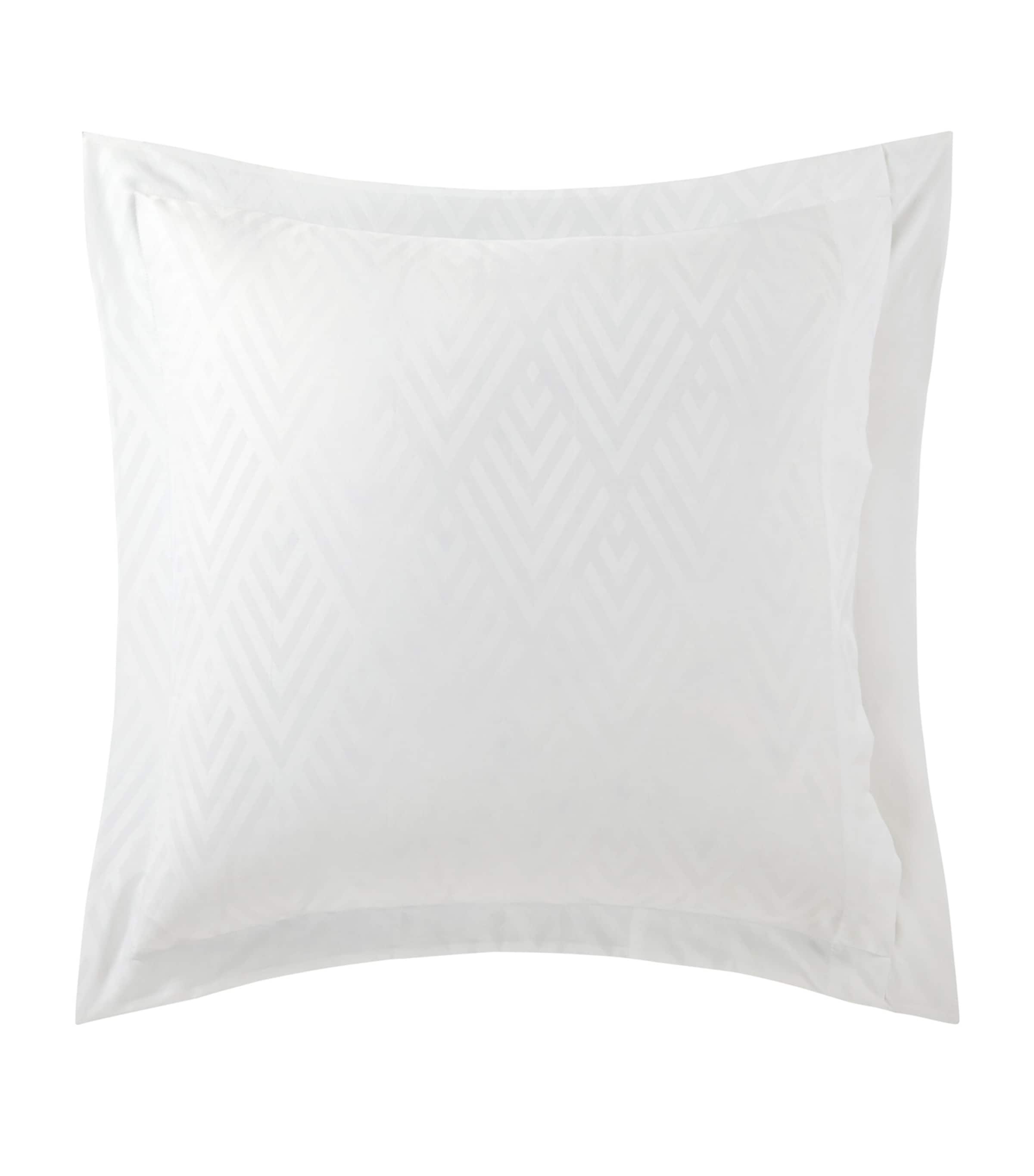 Penthouse White Square Oxford Sham Pillowcase (65cm x 65cm) WHITE Image 2