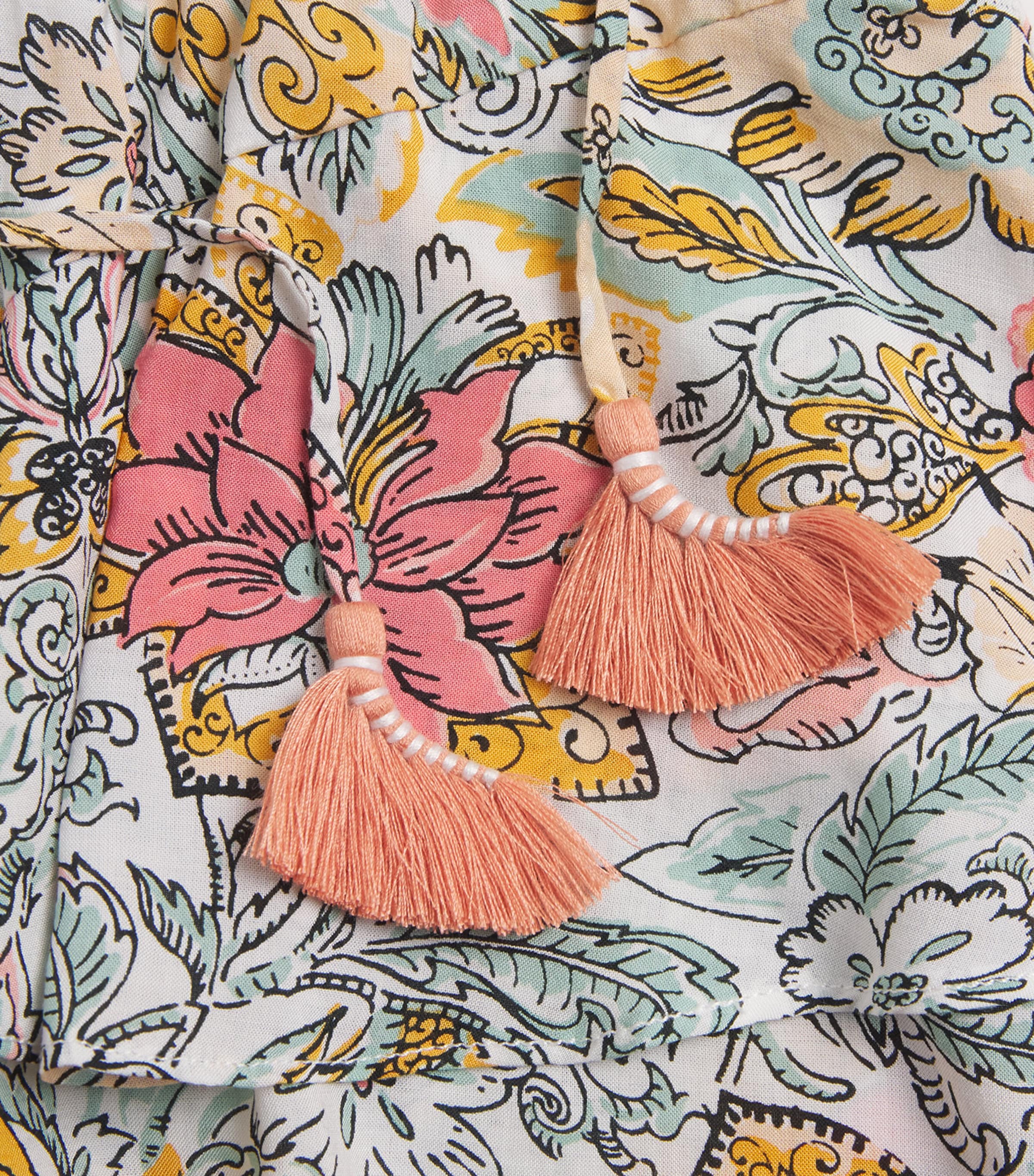 Tiered Printed Thalia Shorts (4-12 Years) YELLOW NUSA Image 3