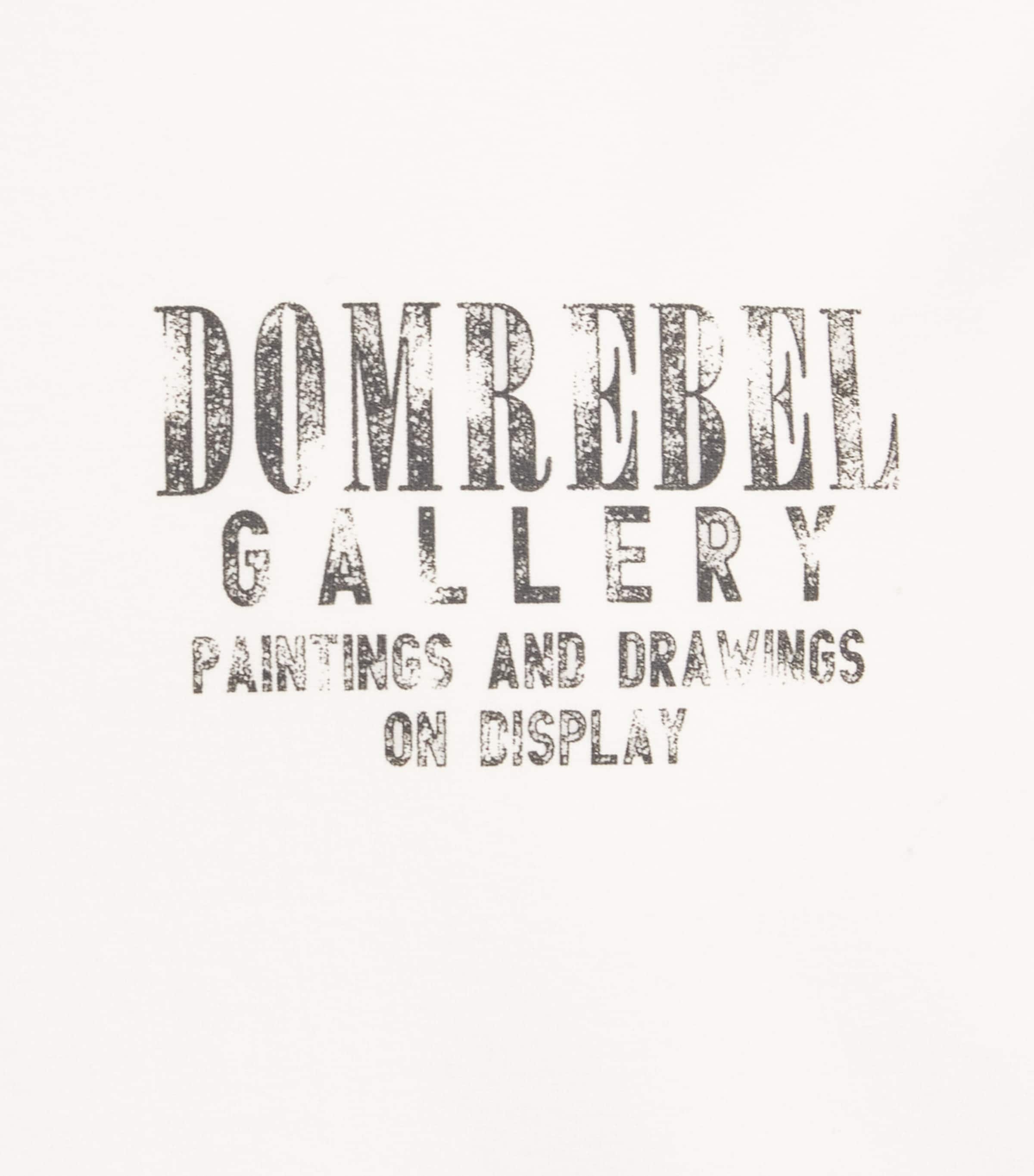 DOMREBEL Mens Cotton Gallery T-Shirt Old White Image 6