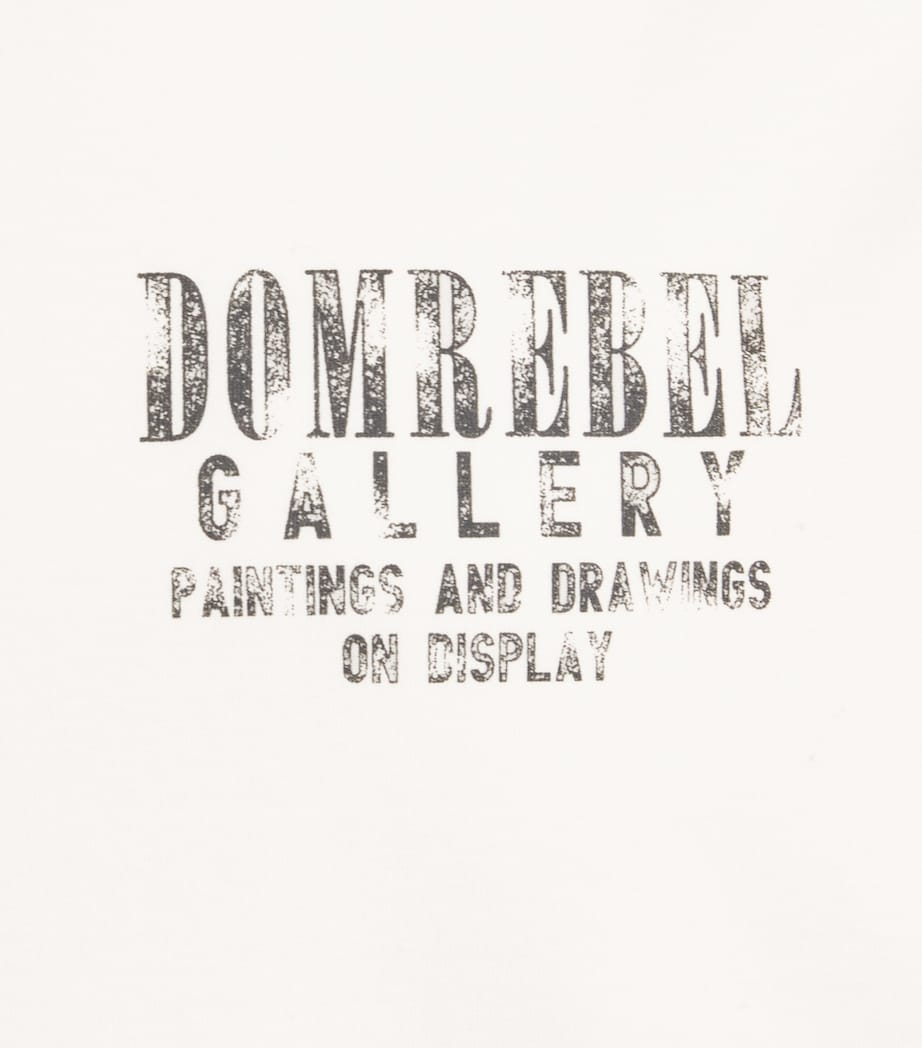 DOMREBEL Mens Cotton Gallery T-Shirt Old White Image 6