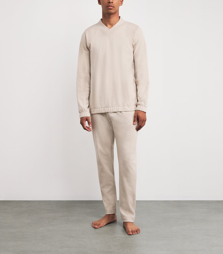 Cotton-Blend Cozy Living Sweatshirt 2895 CAMEL MELANGE Image 2