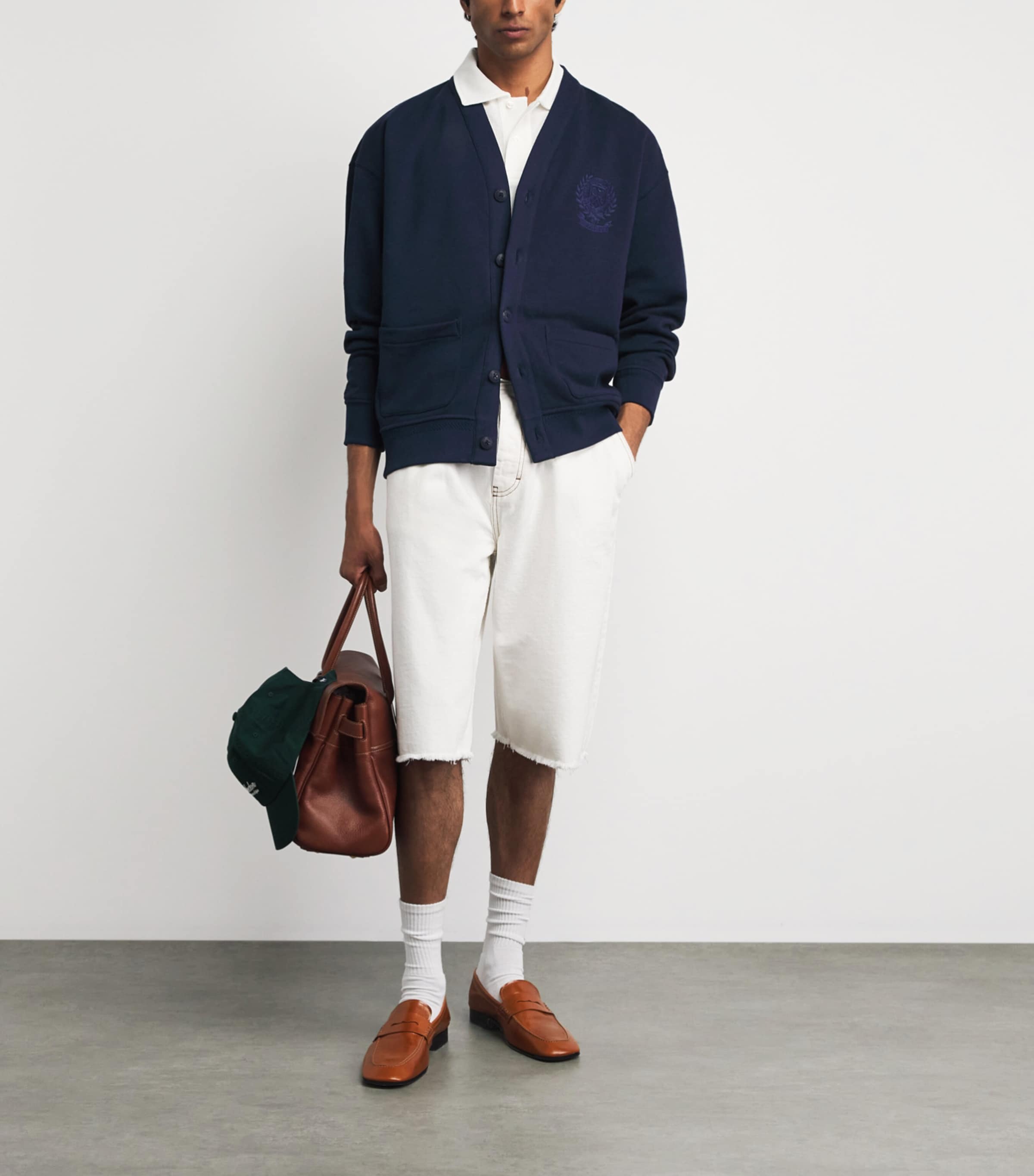 Polo Ralph Lauren Navy x Wimbledon Cotton Crest Cardigan | Harrods US