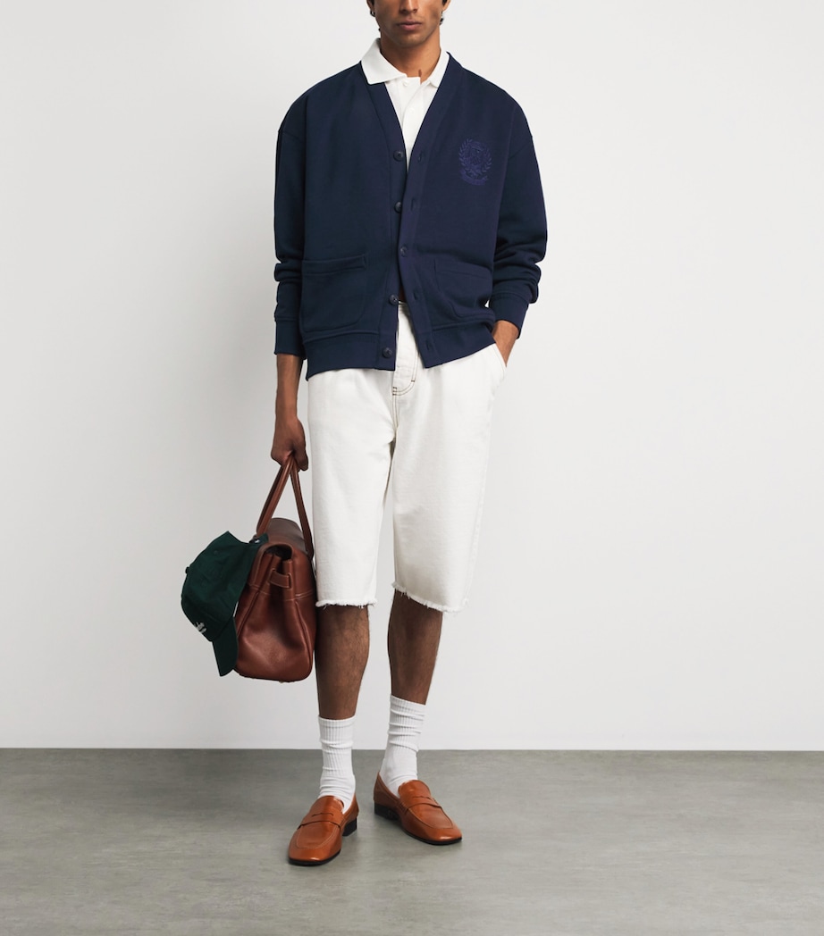 Polo Ralph Lauren Mens x Wimbledon Cotton Crest Cardigan Refined Navy Image 2