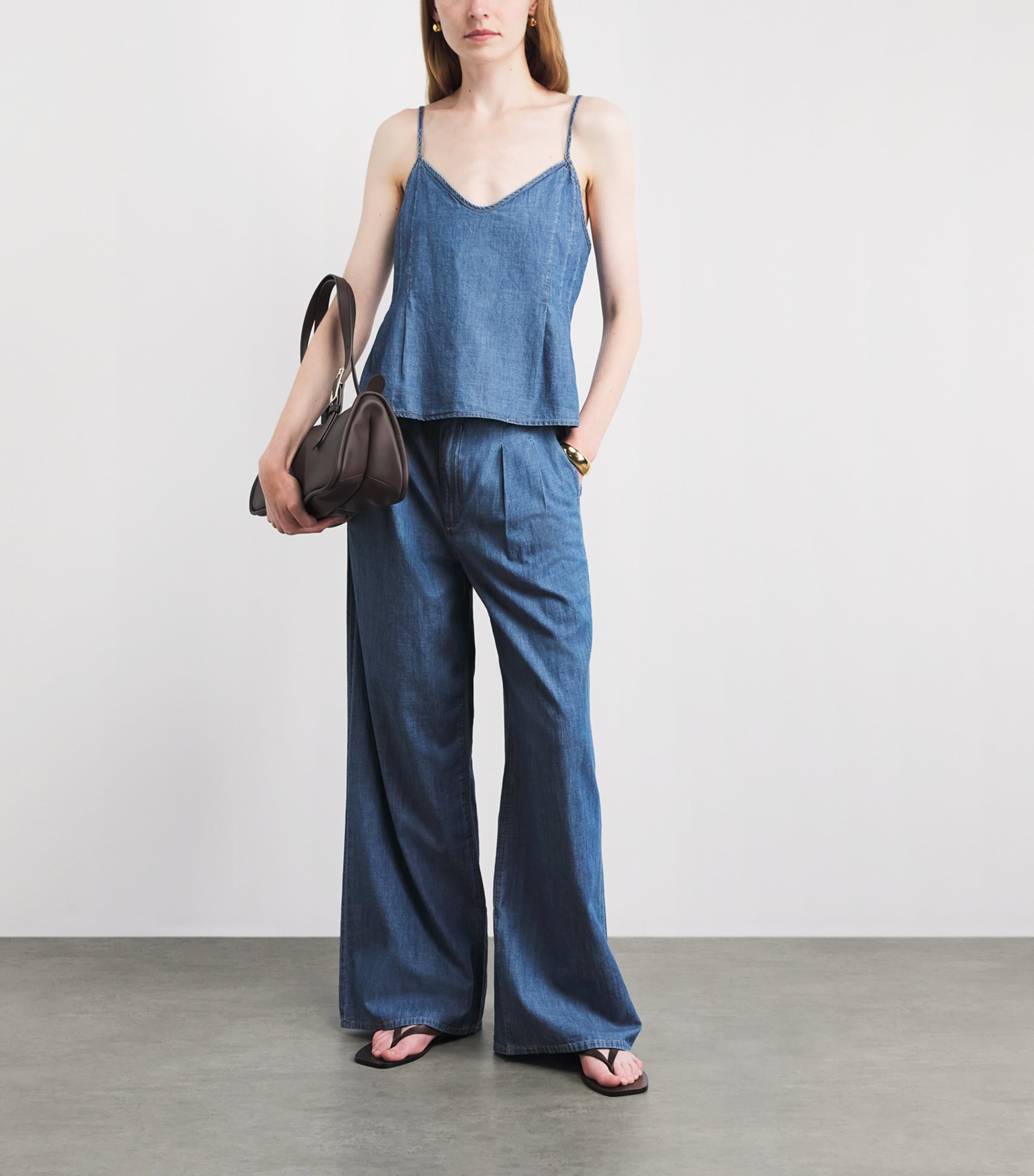 PAIGE Womens Denim Esther Cami Top Azusa Image 2