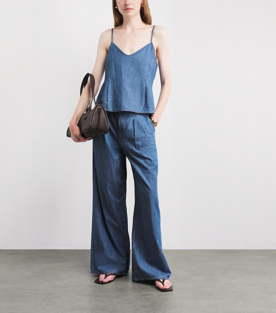 PAIGE Womens Denim Esther Cami Top Azusa Image 2