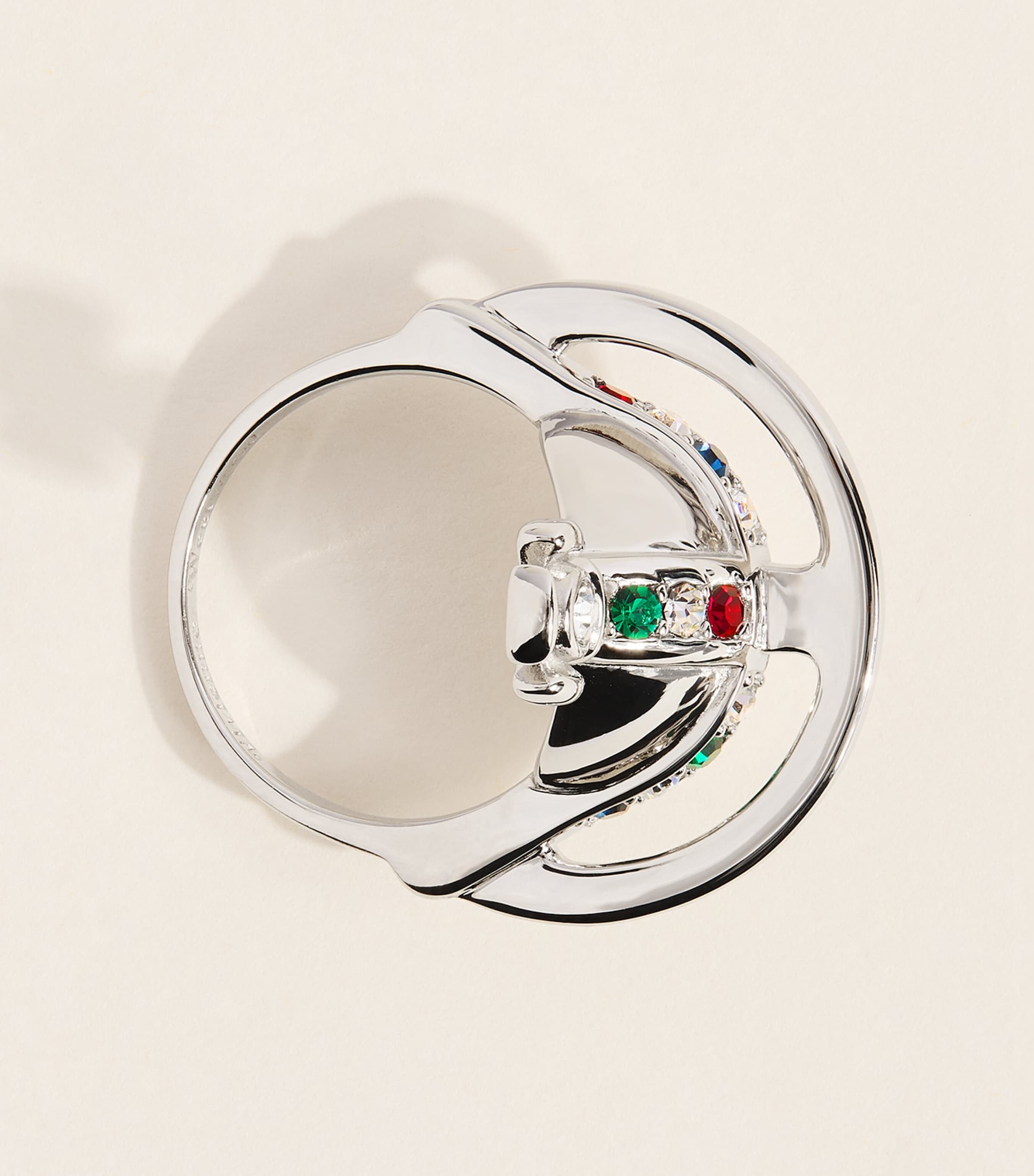 Vivienne Westwood Solid Orb Ring Platinum Image 4