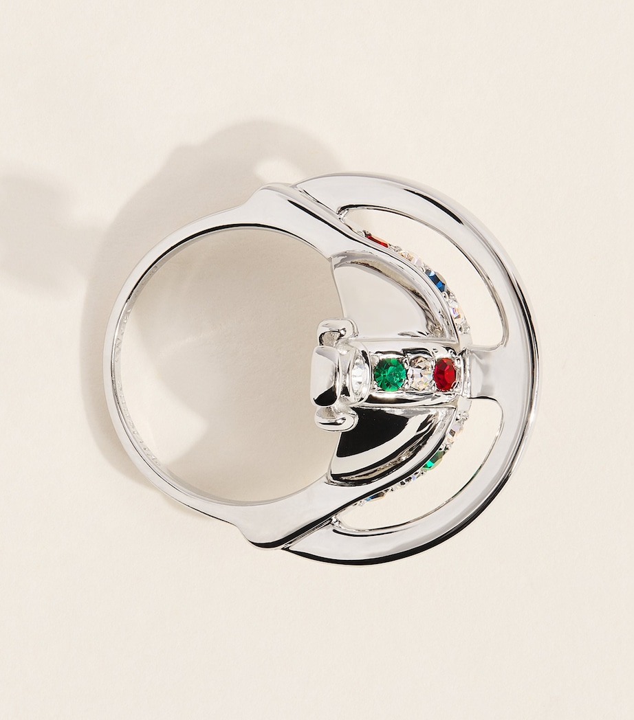 Vivienne Westwood Solid Orb Ring Platinum Image 4
