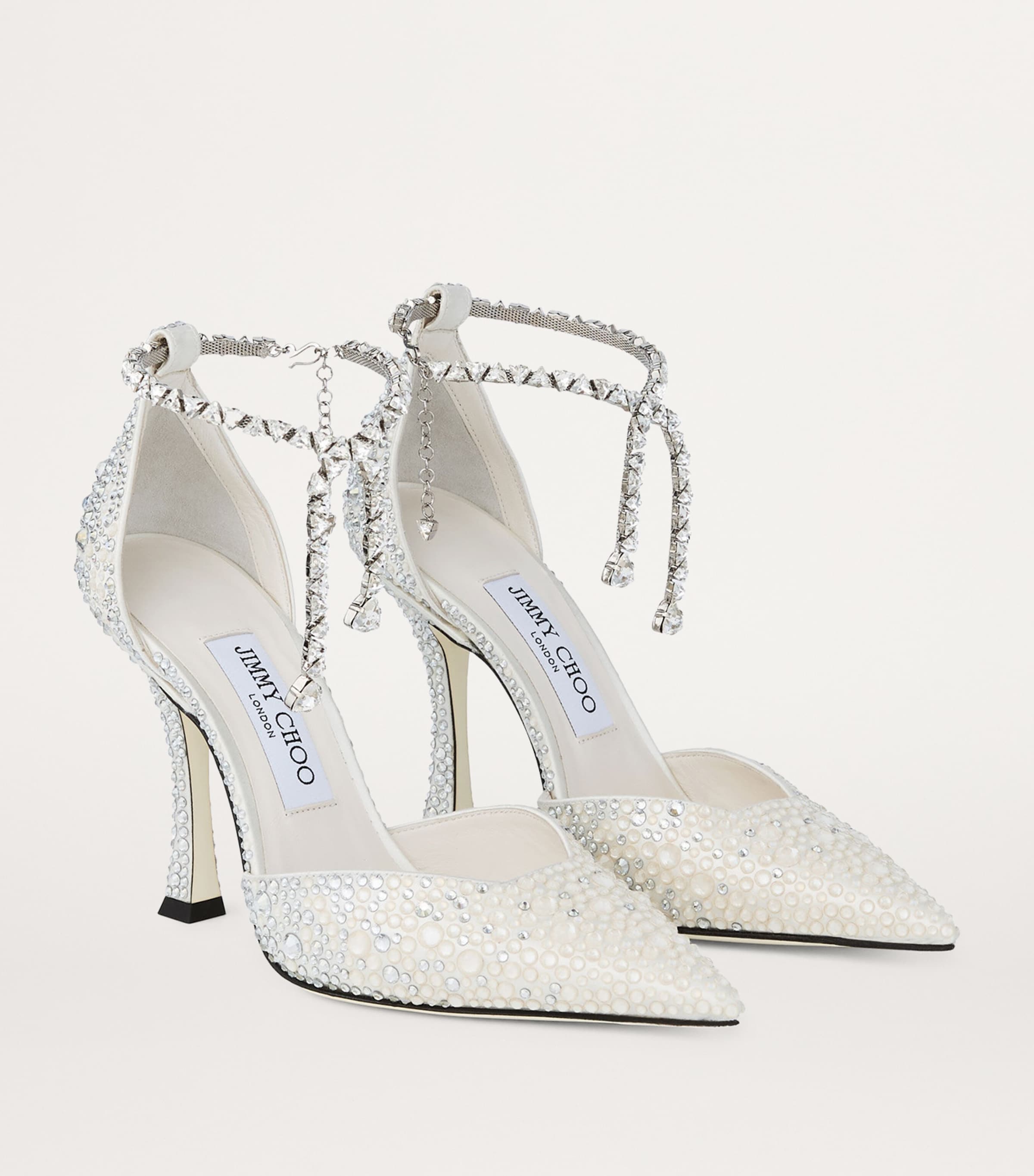 Stevie 100 Embellished Pumps IVORY/CRYSTAL Image 5