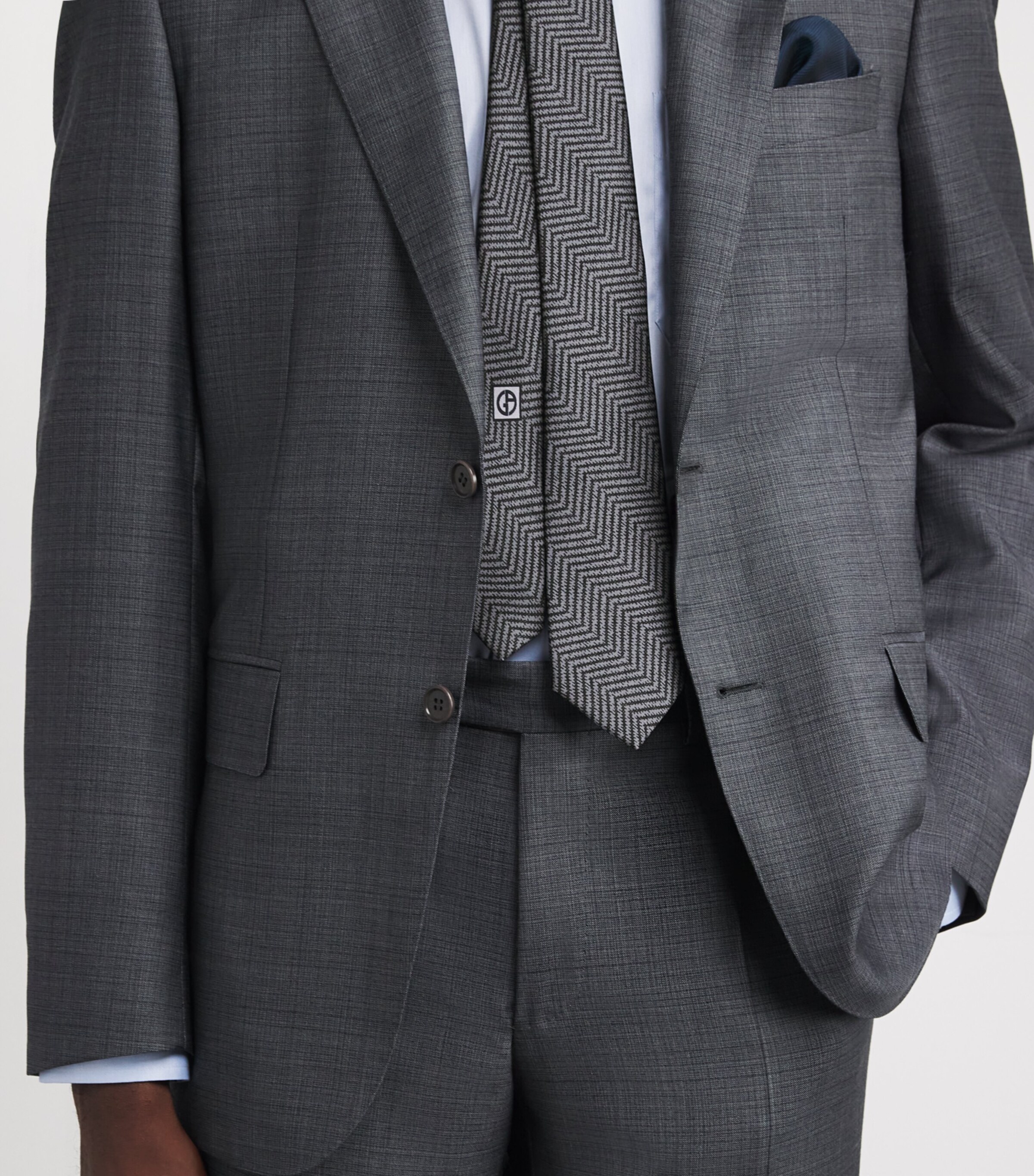 Silk Chevron Tie F8083 Image 2