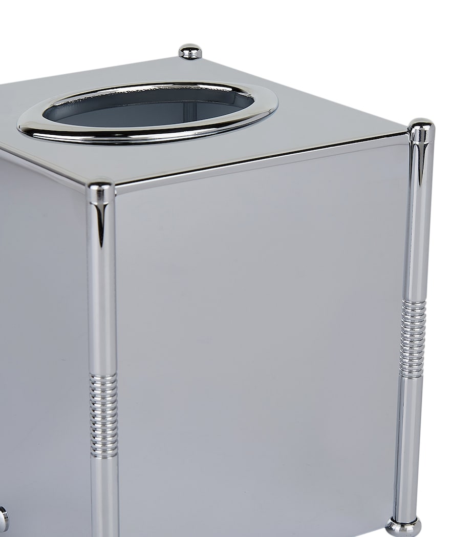 Cylinder Chrome Tissue Box SILVER Image 2