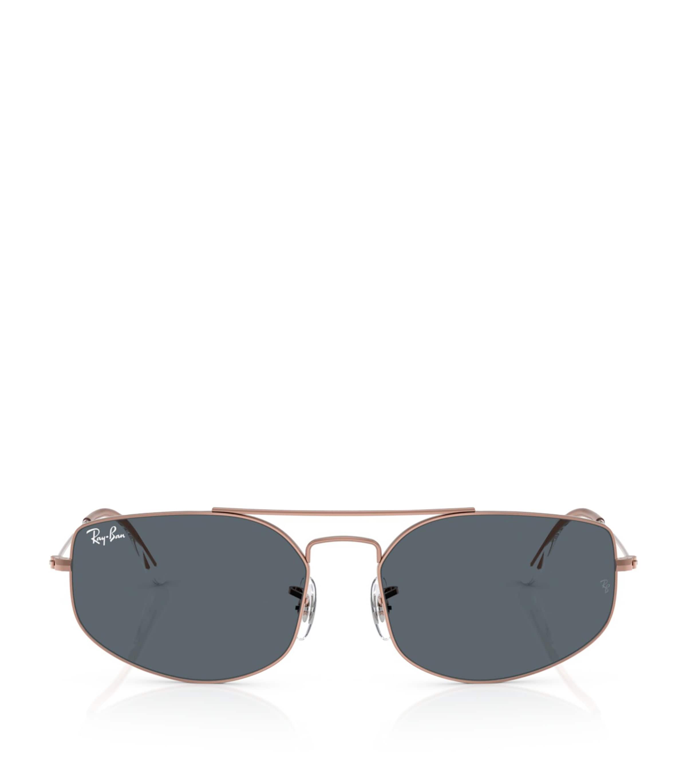 Ray Ban Womens Rb3845 Explorer V Irregular-frame Metal Sunglasses Brown In Brown