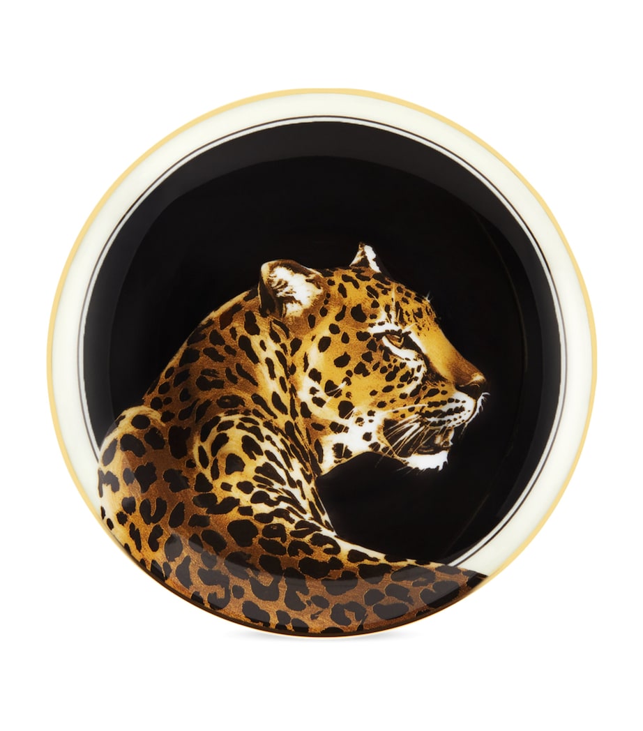 Porcelain Leopard Espresso Cup and Saucer UL005 LEOPARDO F DO Image 4