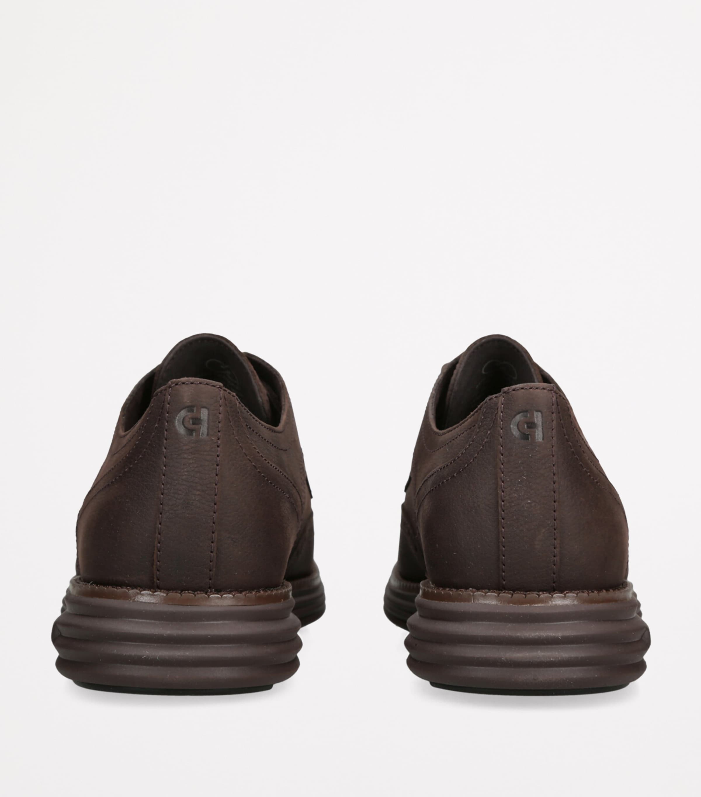 Leather ØriginalGrand Wingtip Oxford Shoes DARK BROWN Image 2