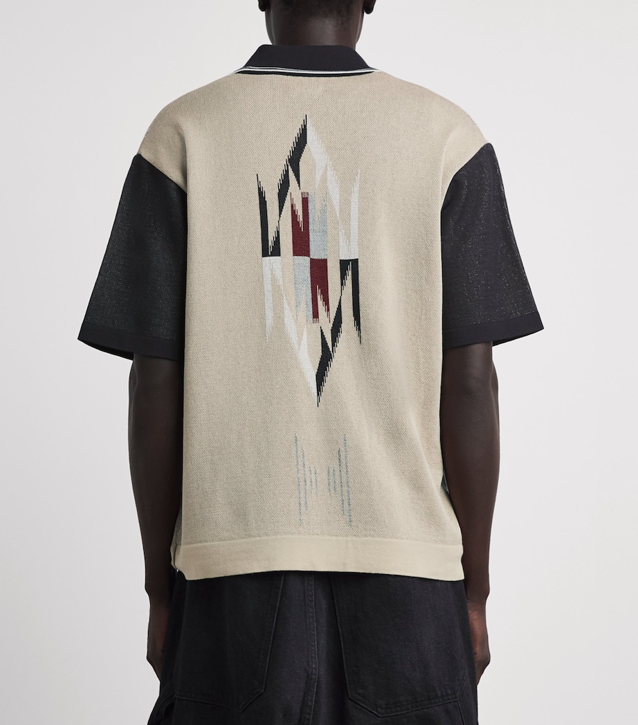 Kapital Mens Knitted Chimayo Shirt Beige Image 5