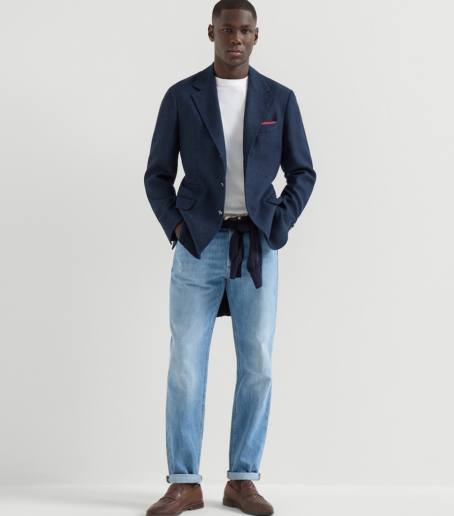 Brunello Cucinelli Mens Lightweight Straight Jeans Image 2