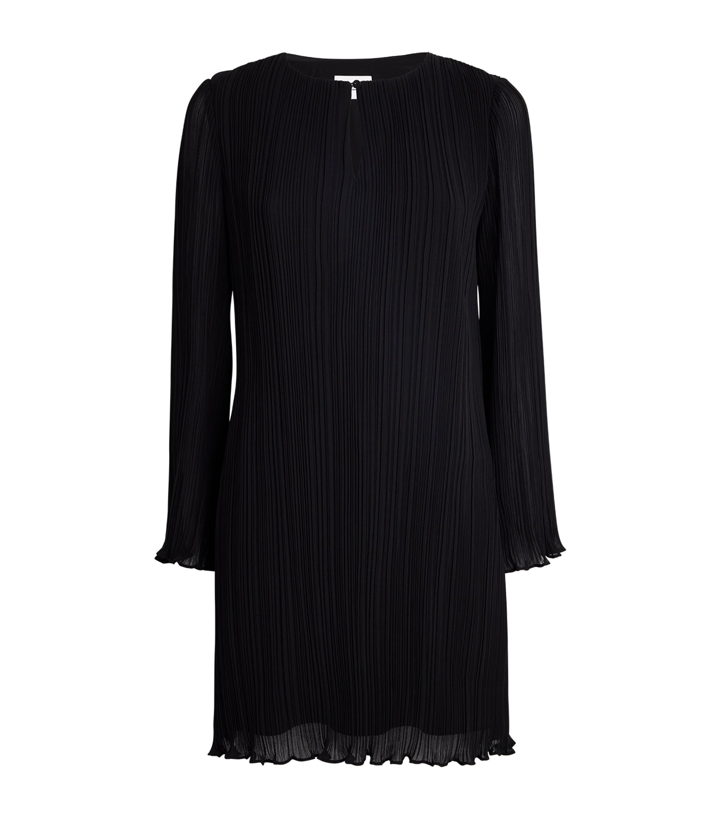 Claudie Pierlot Pleated Mini Dress In Black