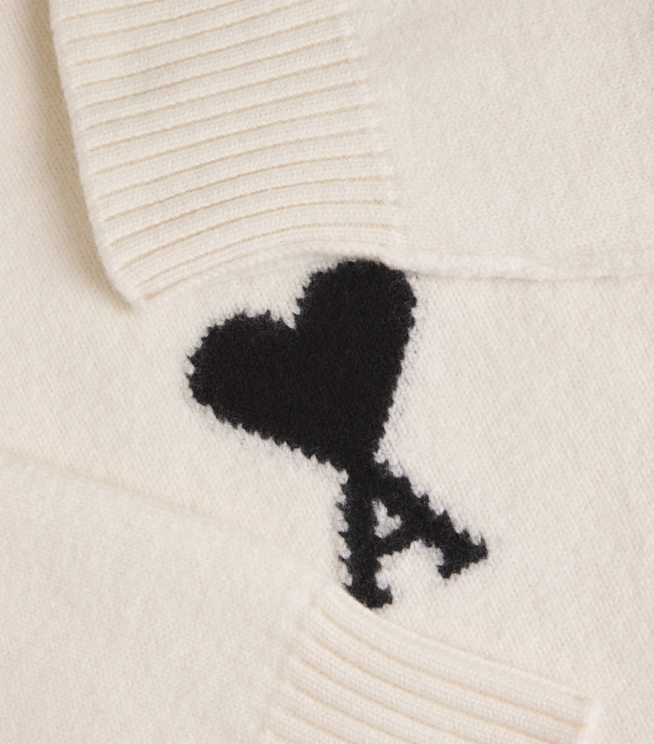 Wool Logo Sweater 151 - ECRU/NOIR Image 5