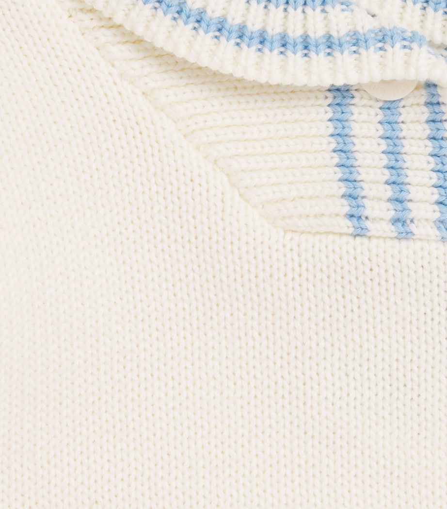 Cotton Stripe Sweater (6-24 Months) MILK Image 3