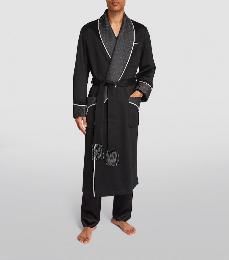 Cashmere-Silk Robe BLACK Image 2