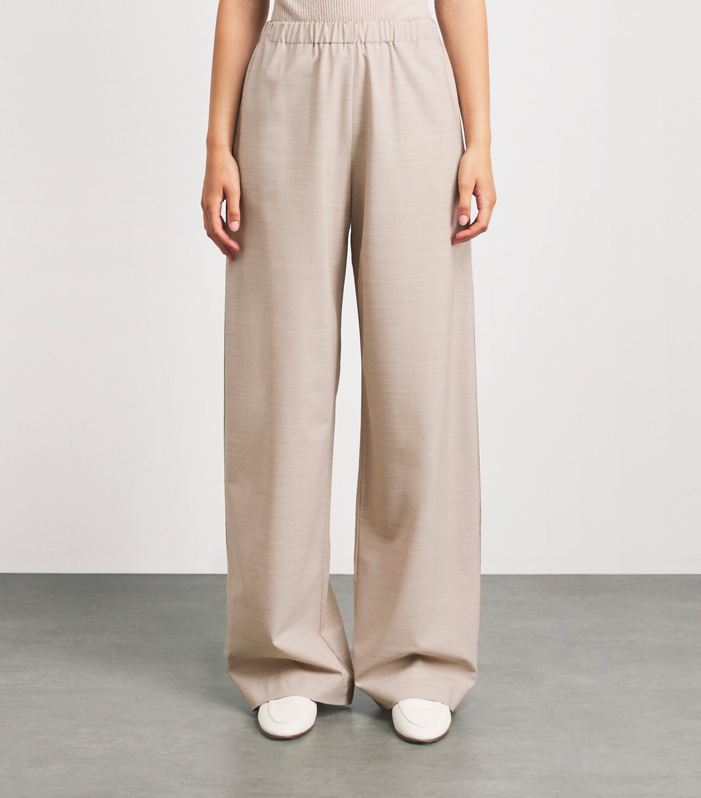 Fabiana Filippi Womens Merino-Blend Beaded Trousers Casha Image 4