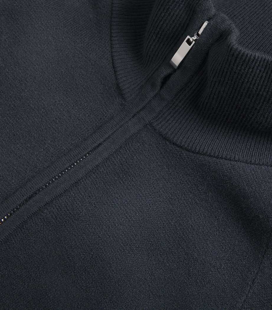 PAIGE Mens Falberg Zip-Up Cardigan Storm Image 6