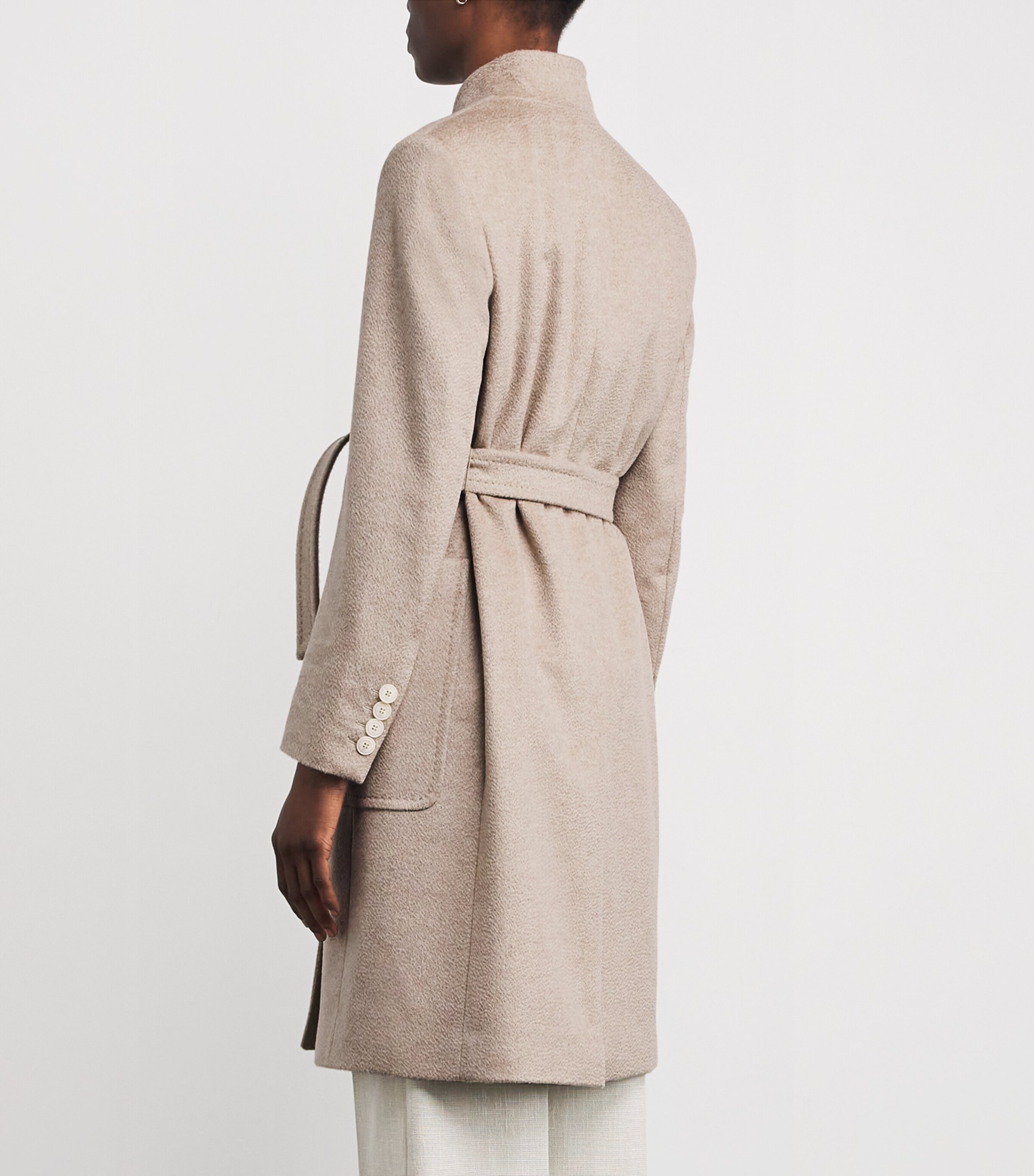 Cashmere Robe Coat BEIGE Image 4