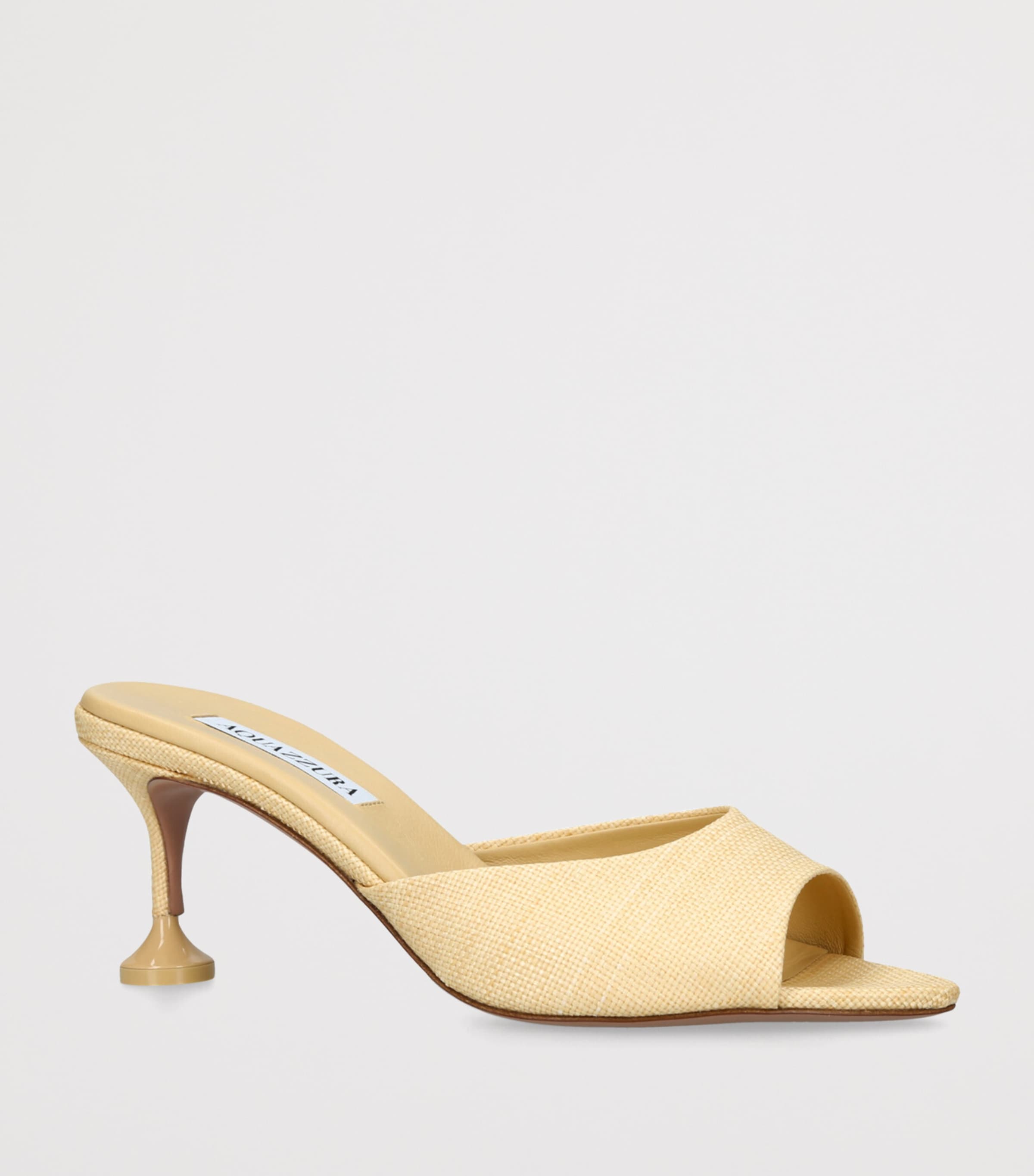 Aquazzura Woven Bisous Mules 65 Beige Image 3