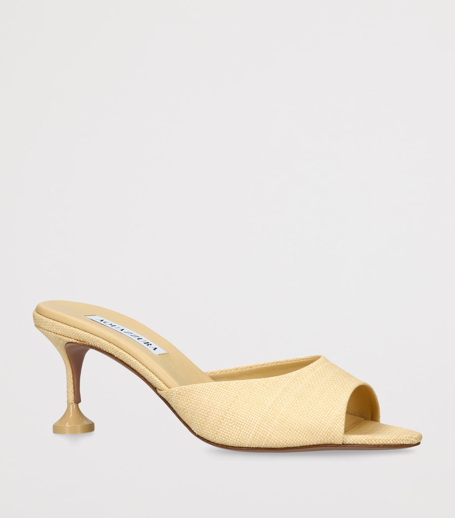 Aquazzura Woven Bisous Mules 65 Beige Image 3