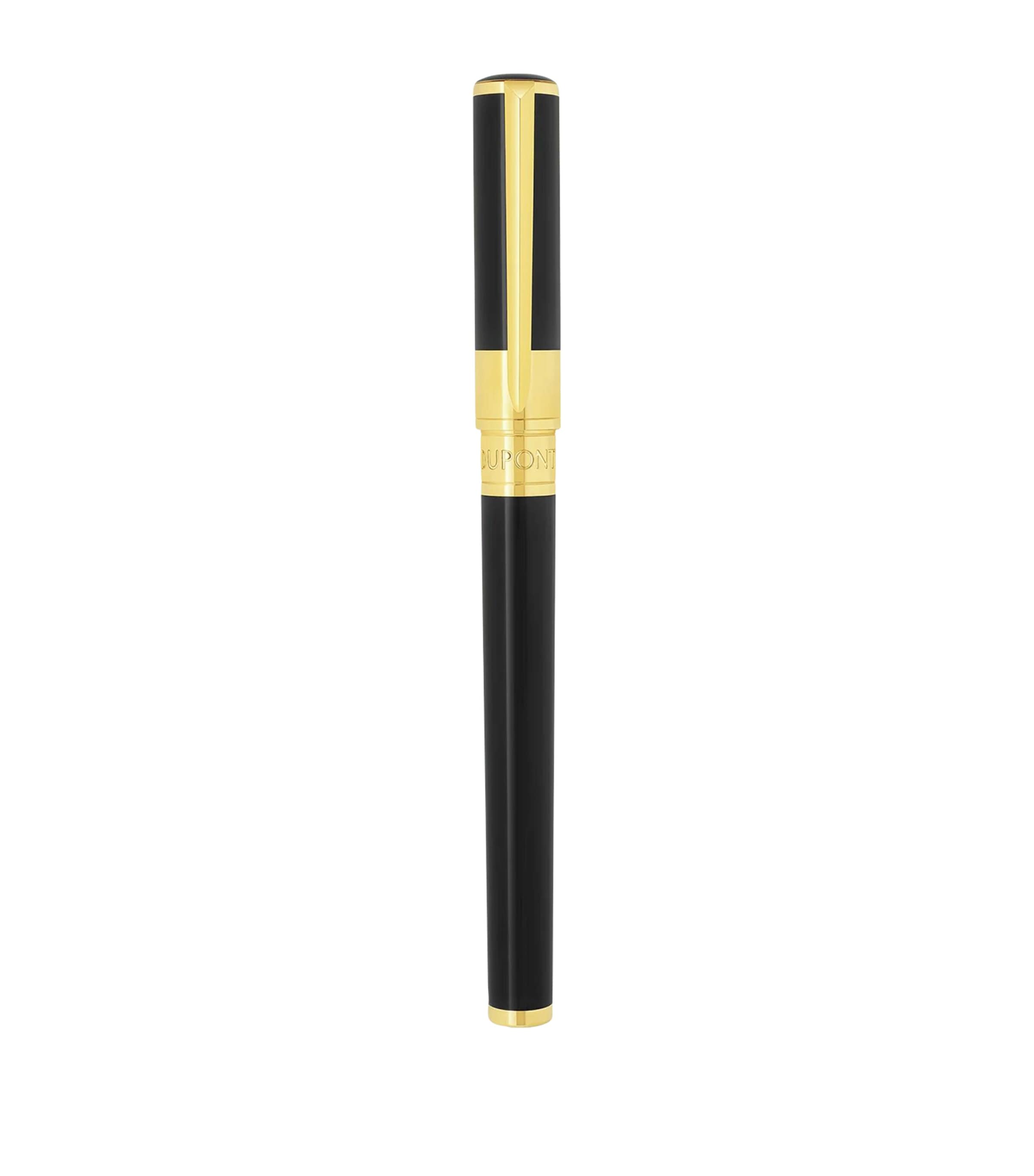 S.T. Dupont Initial Rollerball Pen Black & Golden Image 3