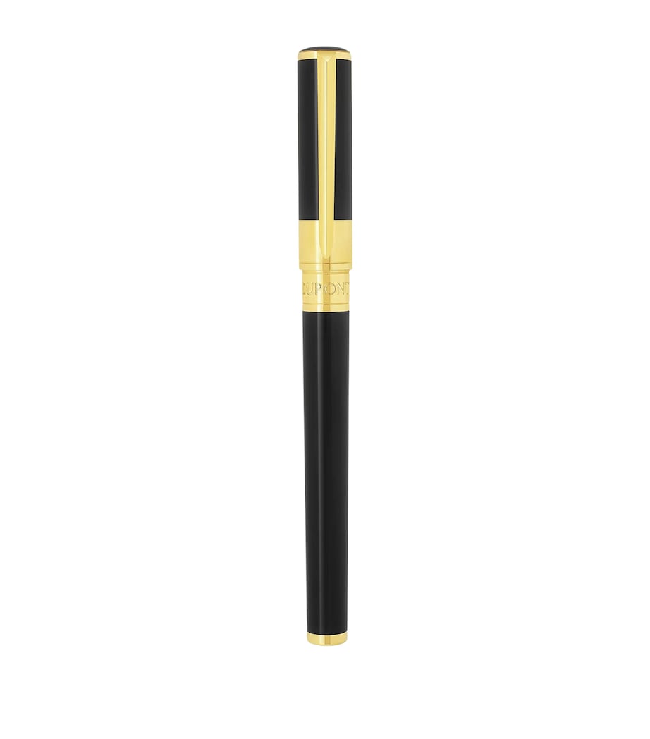 S.T. Dupont Initial Rollerball Pen Black & Golden Image 3