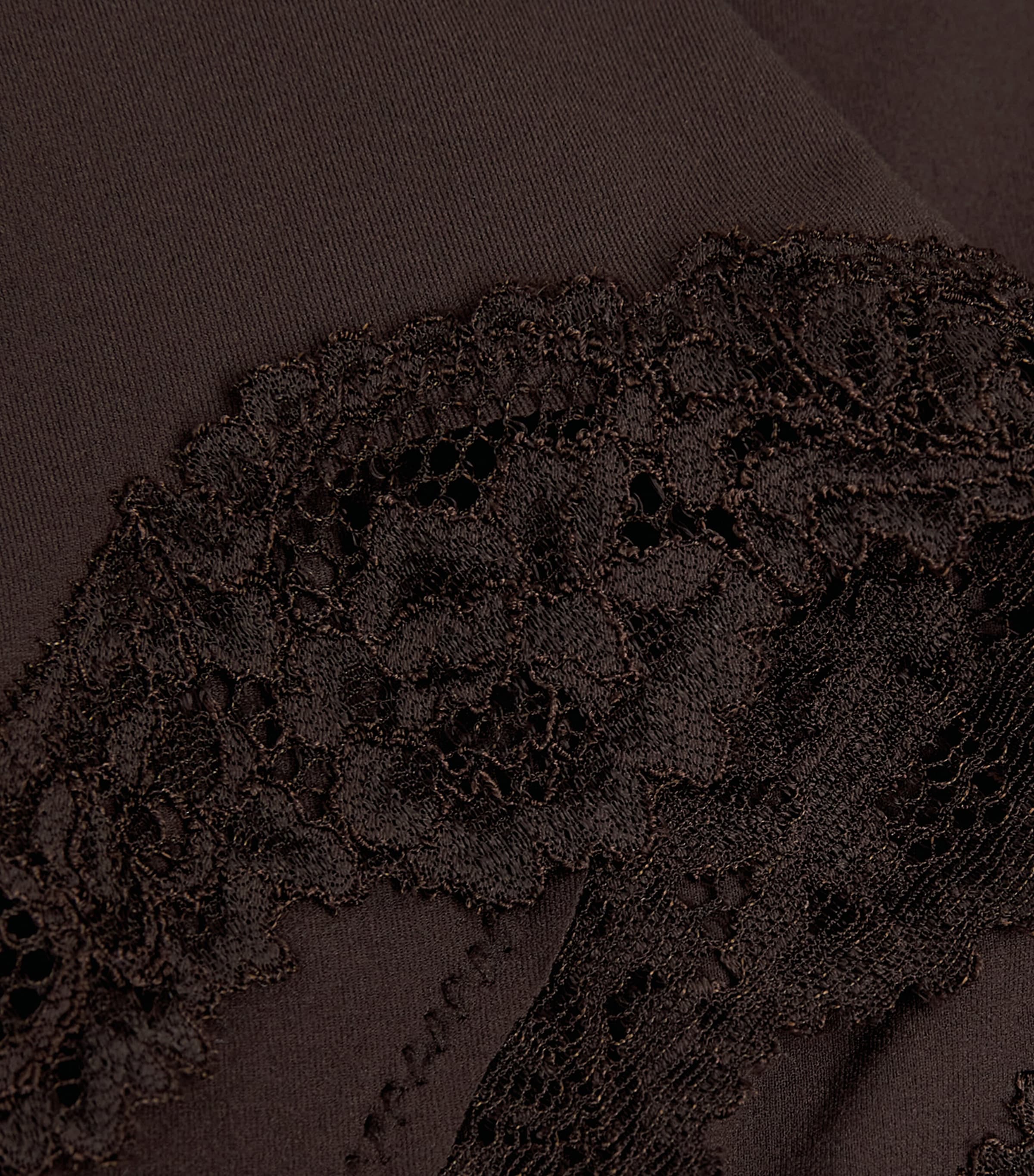 Lace-Trim Fits Everybody Boyshort Briefs ESPRESSO Image 4