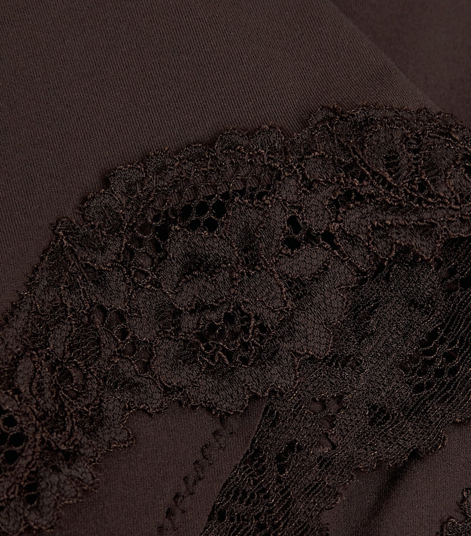 Lace-Trim Fits Everybody Boyshort Briefs ESPRESSO Image 4