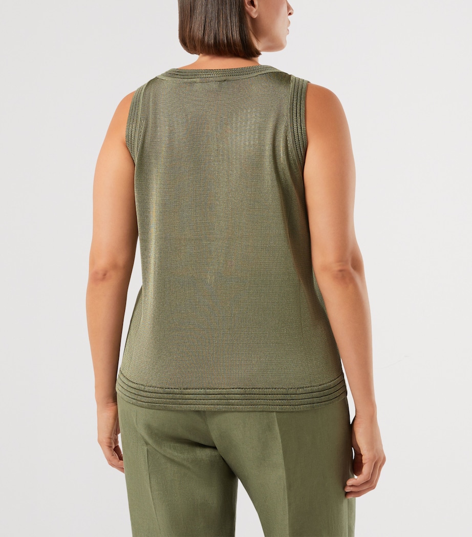Marina Rinaldi Womens Knitted Cardigan and T-Shirt Set Kaki Image 5