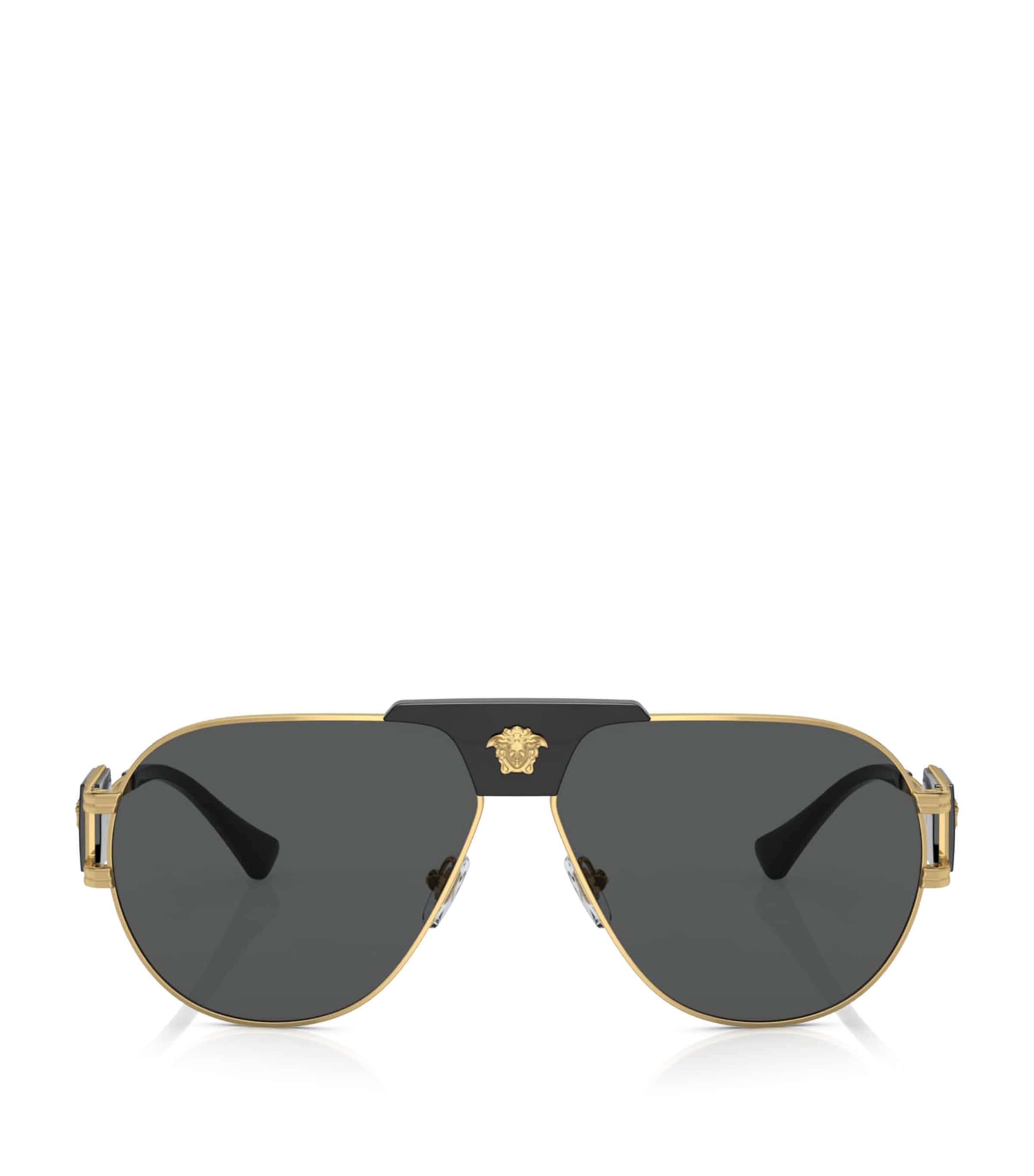 Versace Medusa Pilot Sunglasses Gold Image 1