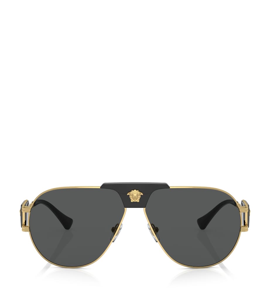 Versace Medusa Pilot Sunglasses Gold Image 1