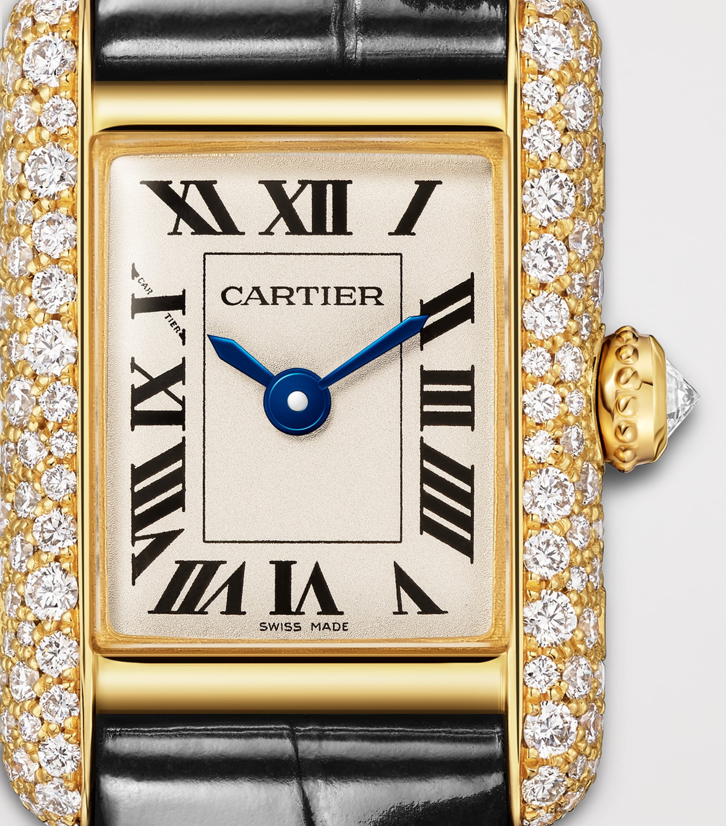 Cartier Yellow Gold and Diamond Tank Louis Watch 16.5mm Yellow Gold Image 8