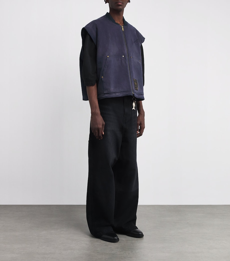 Cotton Stockton Gilet PEACOAT Image 2