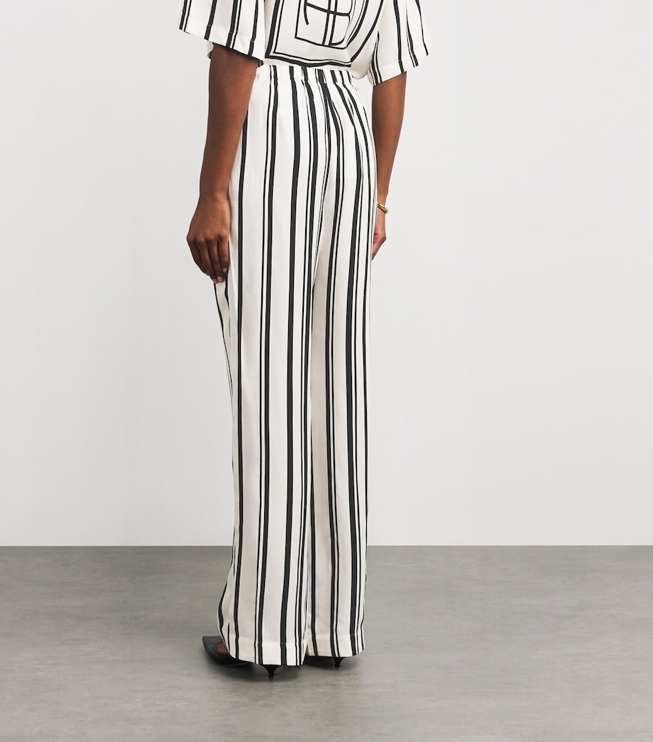 Satin Stripe Elain Trousers PRINT Image 4