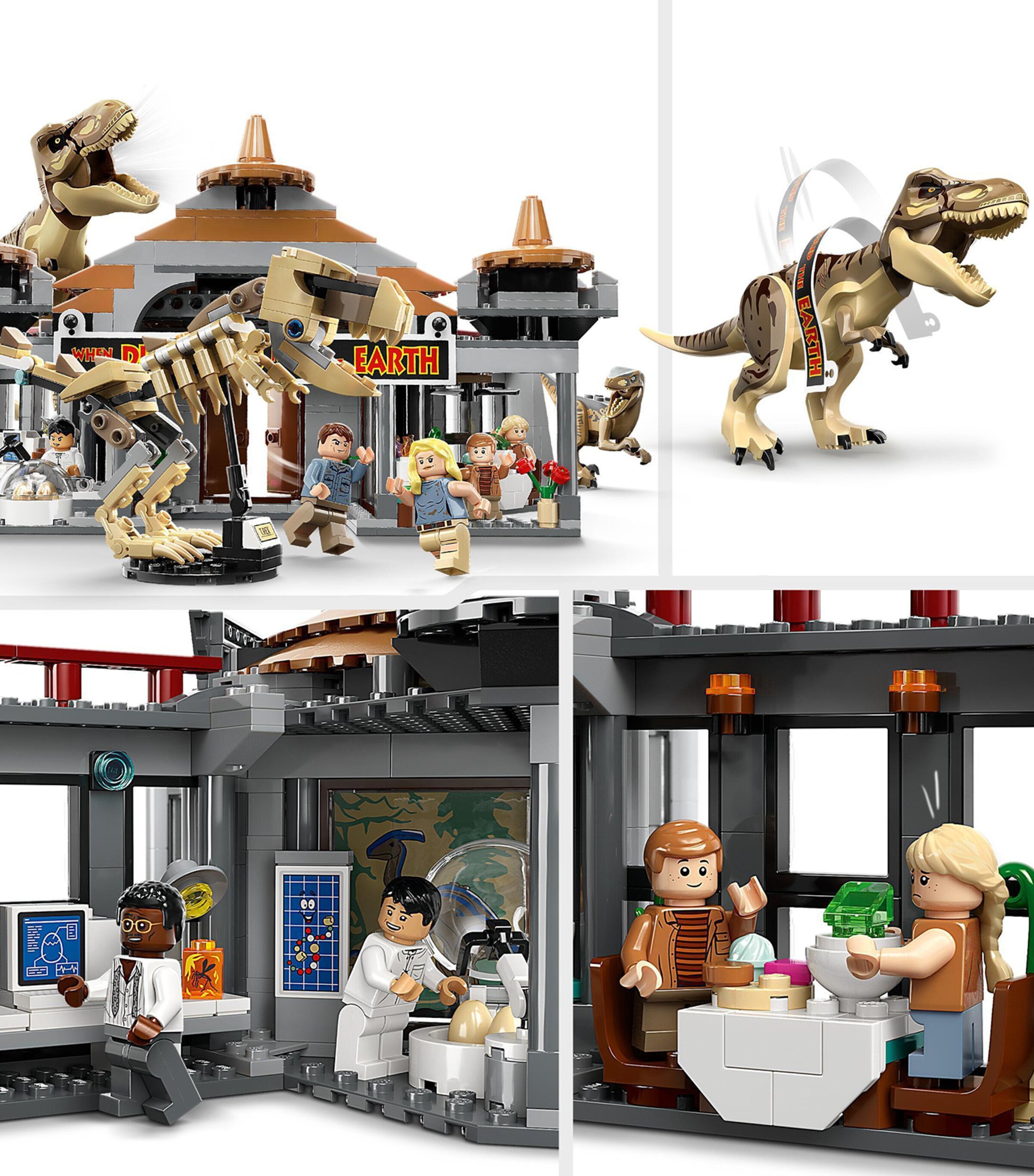 Lego Visitor Centre: T. rex & Raptor Attack 76961 | Harrods HK
