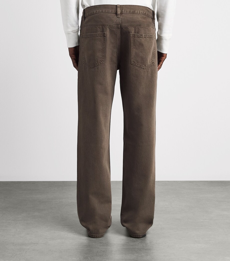 FRAME Mens Relaxed Jeans Bsne Brownstone Image 5