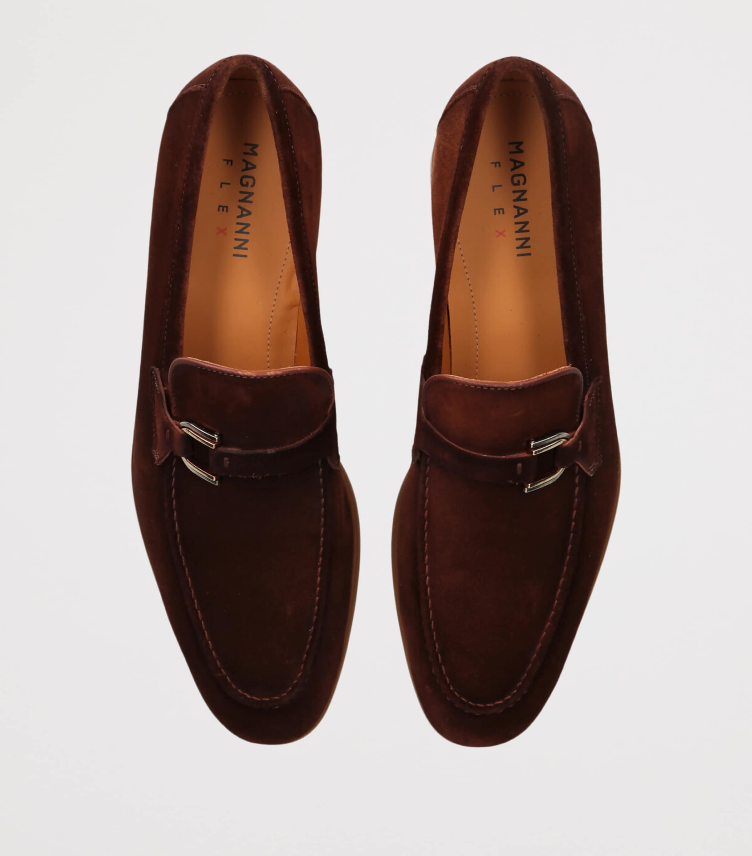 Magnanni Suede Seneca Tassel Loafers Tan Image 4