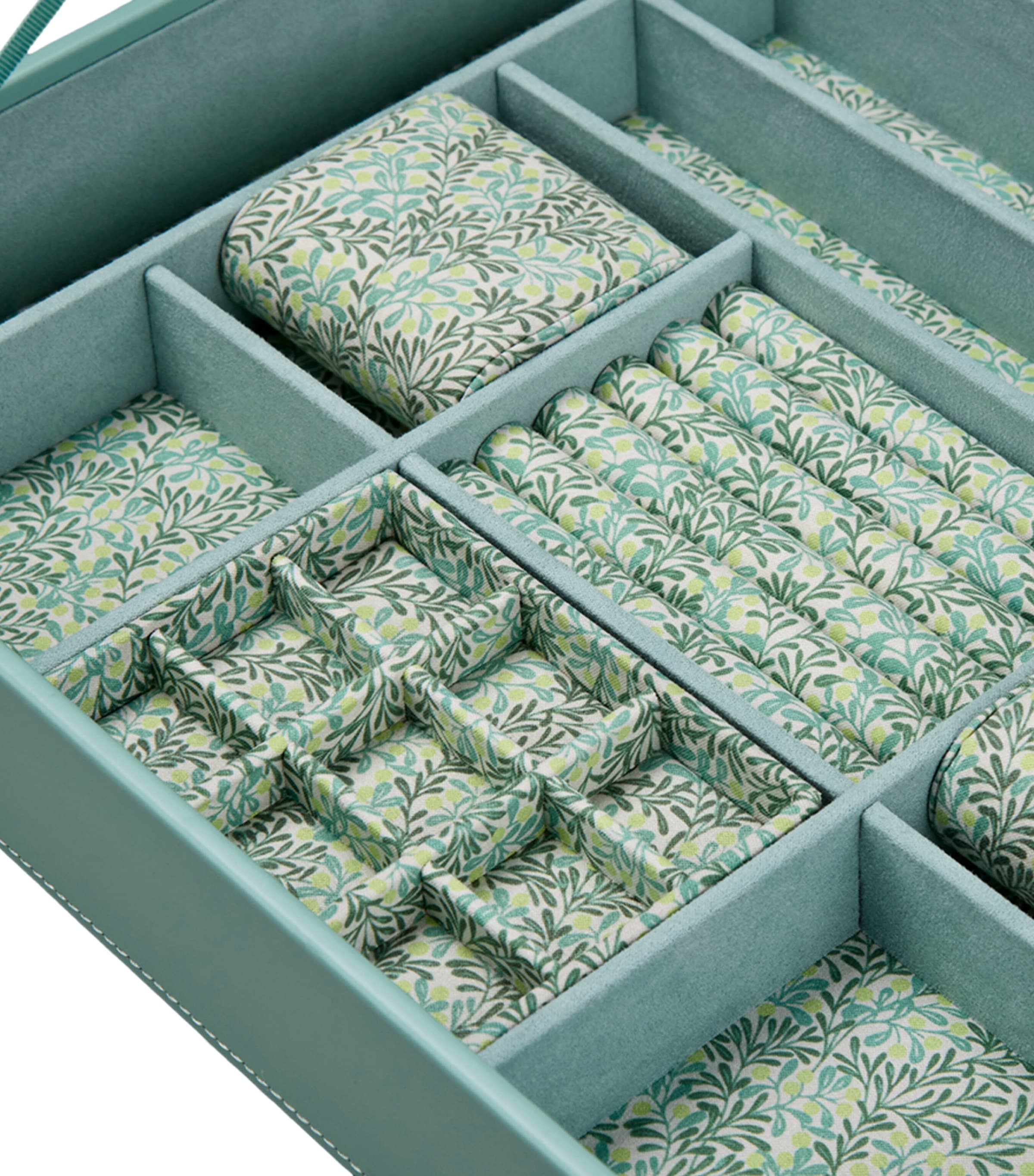WOLF x Fiona Howard Sophia Window Jewellery Box Jade Fruit Botanical Image 4