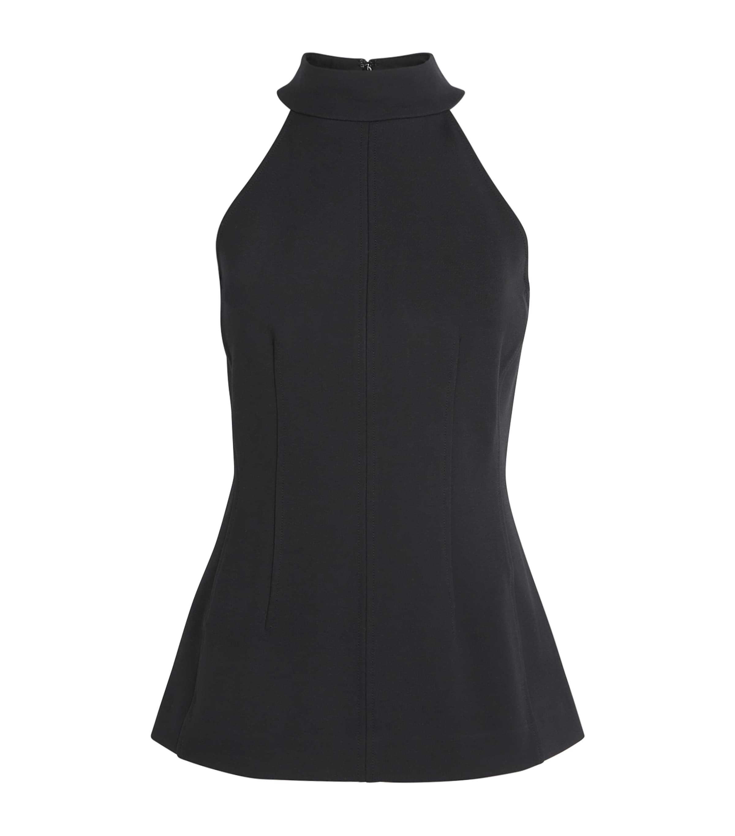 Halterneck Johanne Top B0002 BLACK Image 1